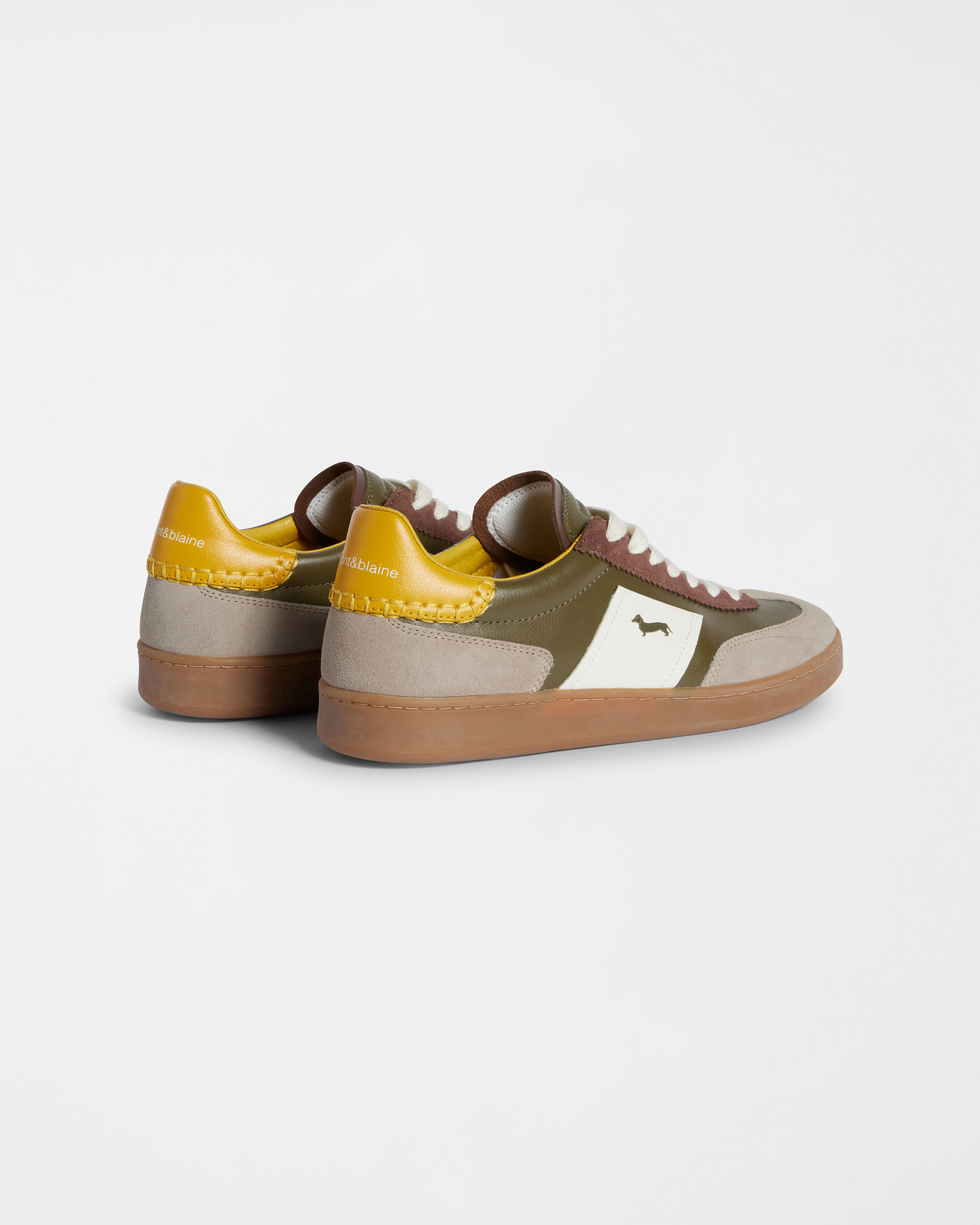 Metropolis Sneakers, Beige/Green, large image number 2