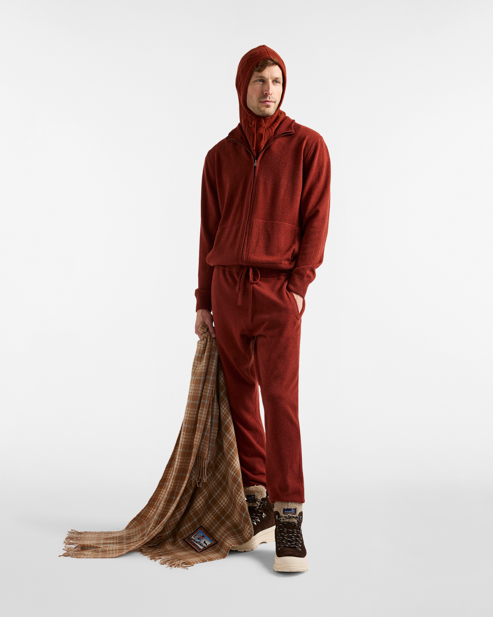 Maglione Full Zip "Cortina a Colori", Giallo Curry, large image number 3