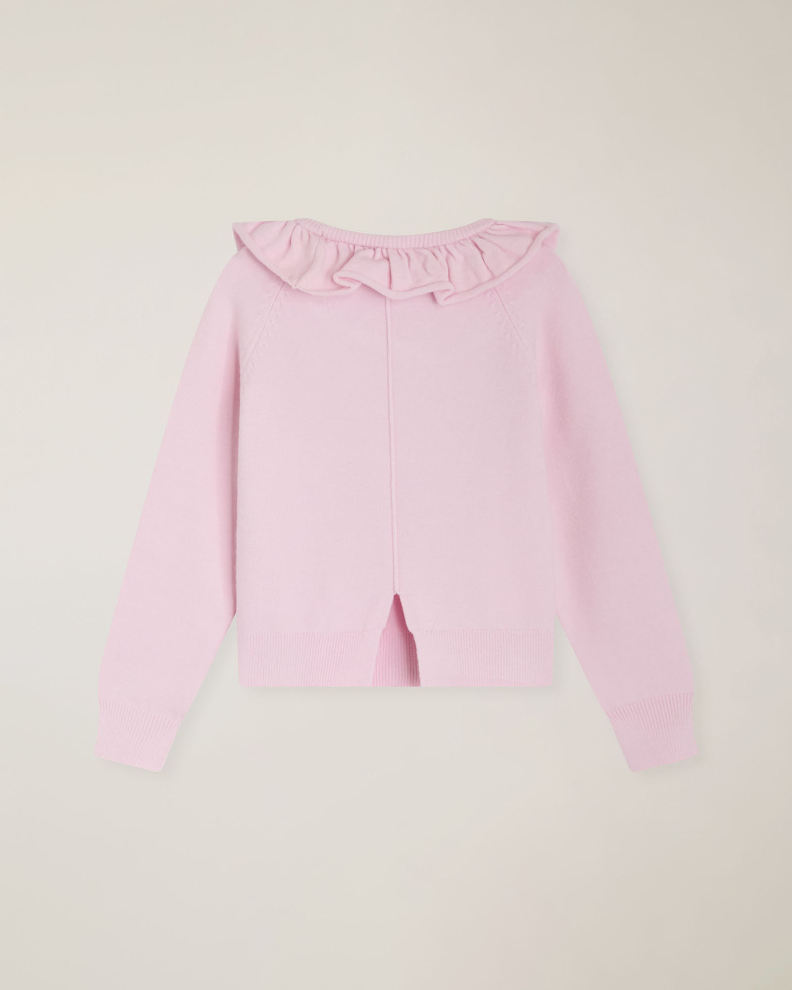 Sweater with ruffles & intarsia dachshund, Brown/Red, large image number 1