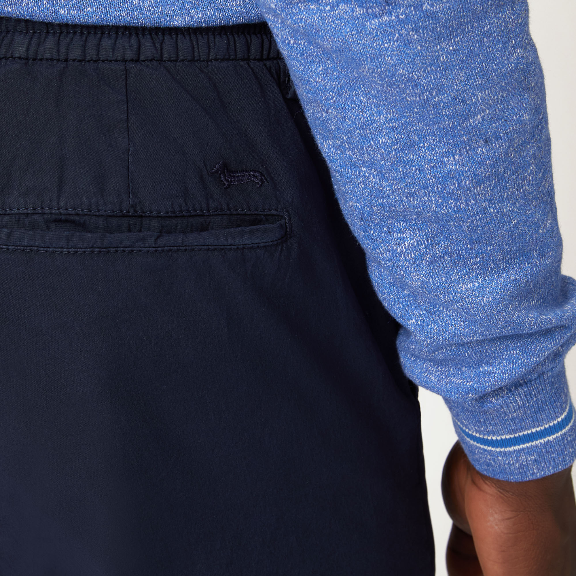 Pantalón estilo jogger de algodón, Azul, large image number 2