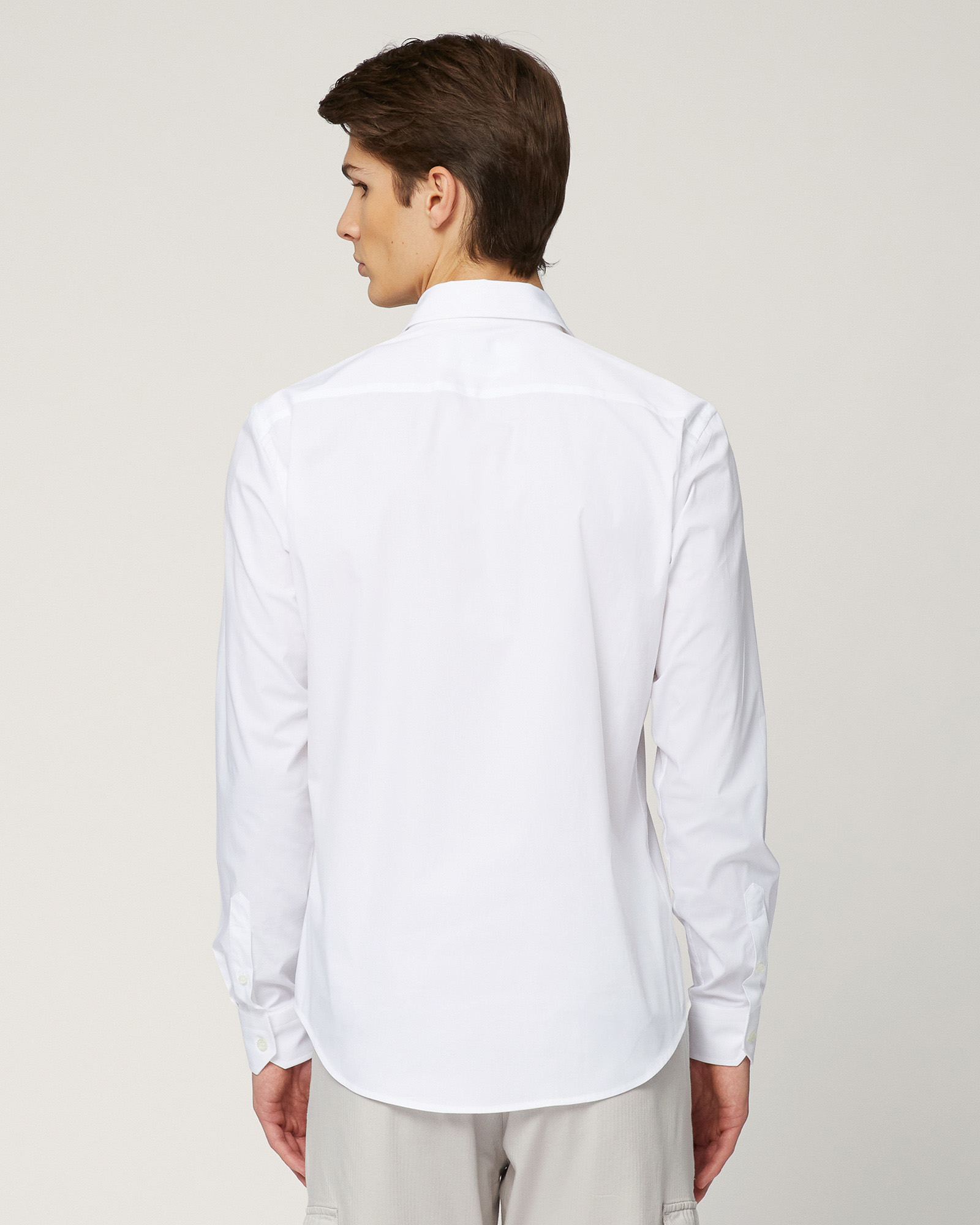 Shirt with Spread Collar, White, large image number 1