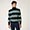 Ski Lounge High-Neck Pullover With Contrasting Pattern, Black, swatch