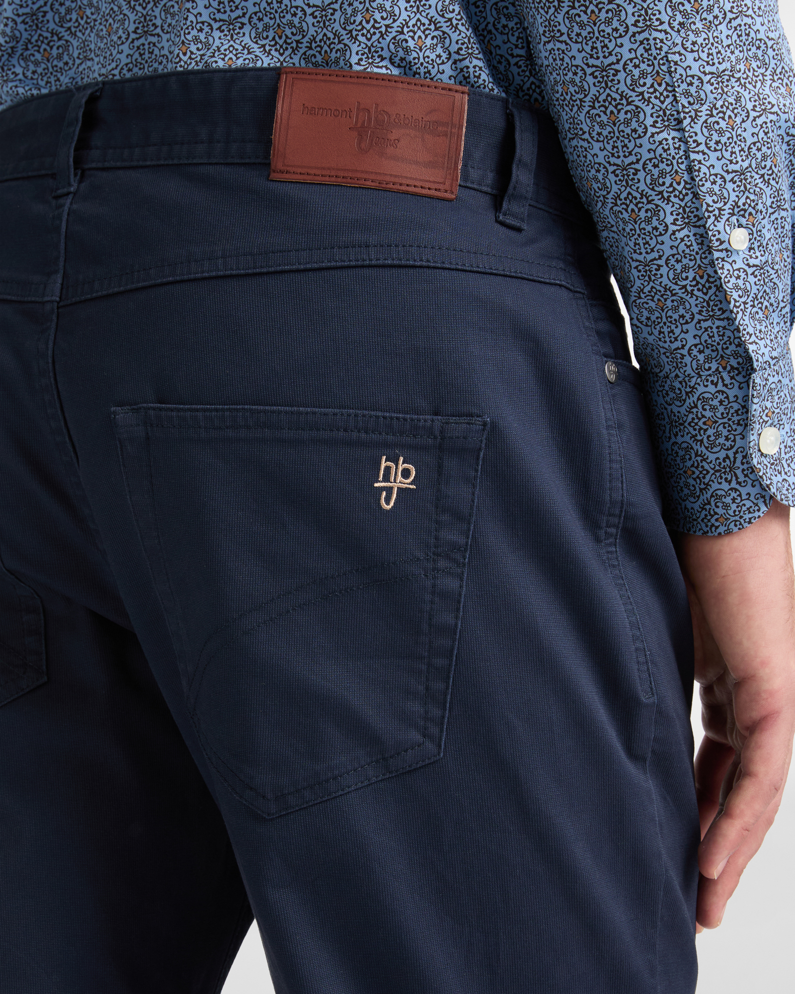 Pantaloni Cinque Tasche Narrow Fit, Blu Scuro, large image number 2