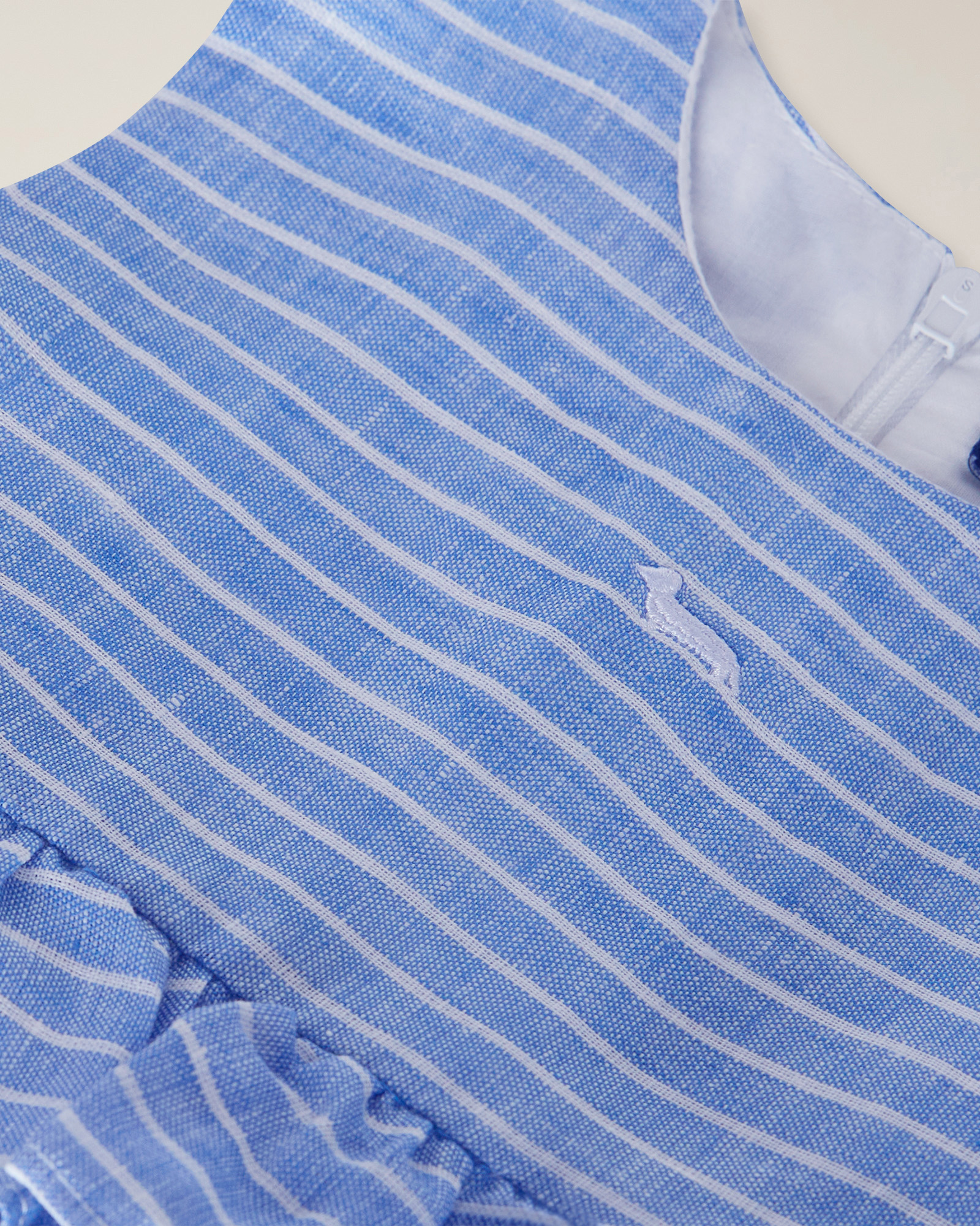 Striped linen dress, Light Blue, large image number 2