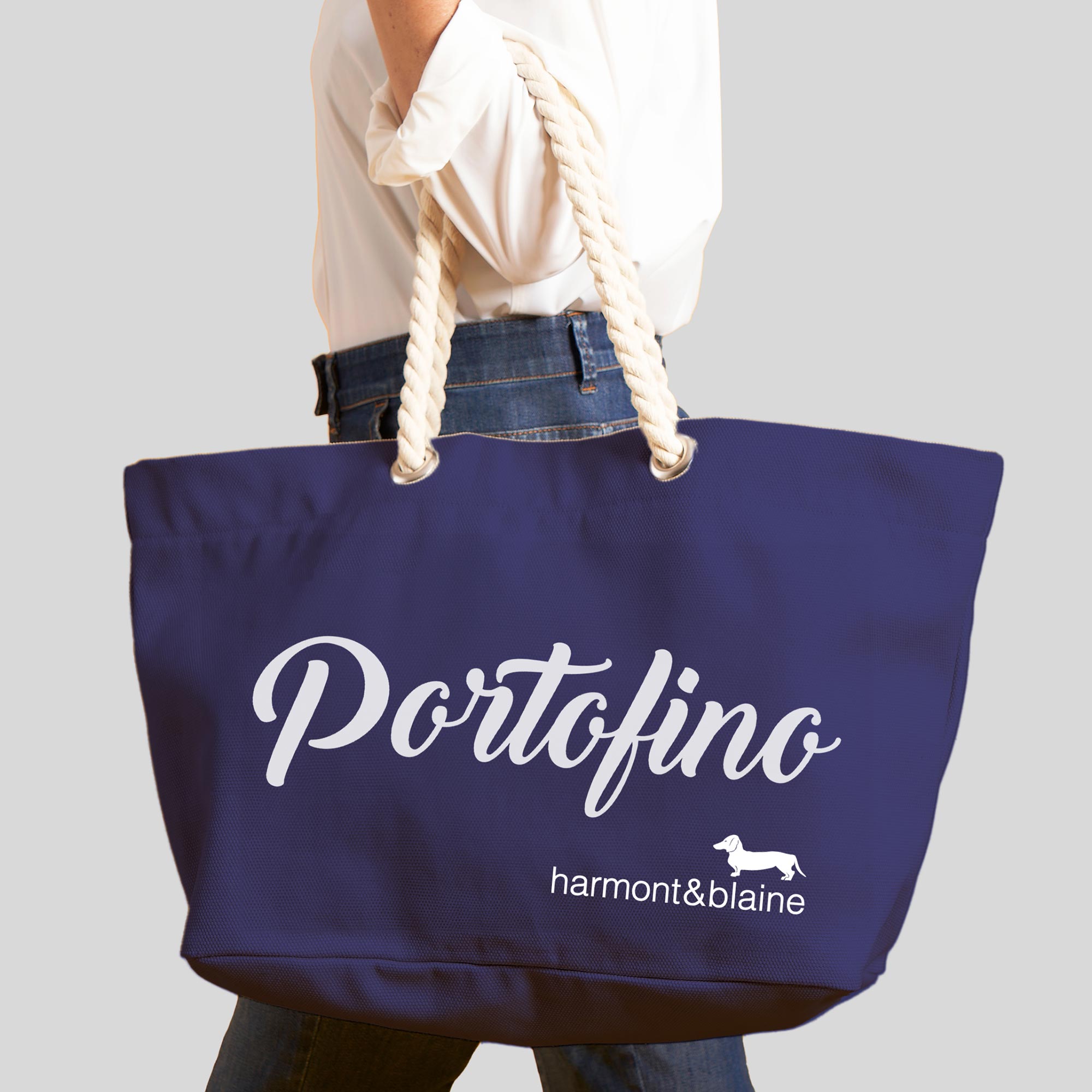 Bolso shopper Portofino, AZUL DENIM, large image number 0