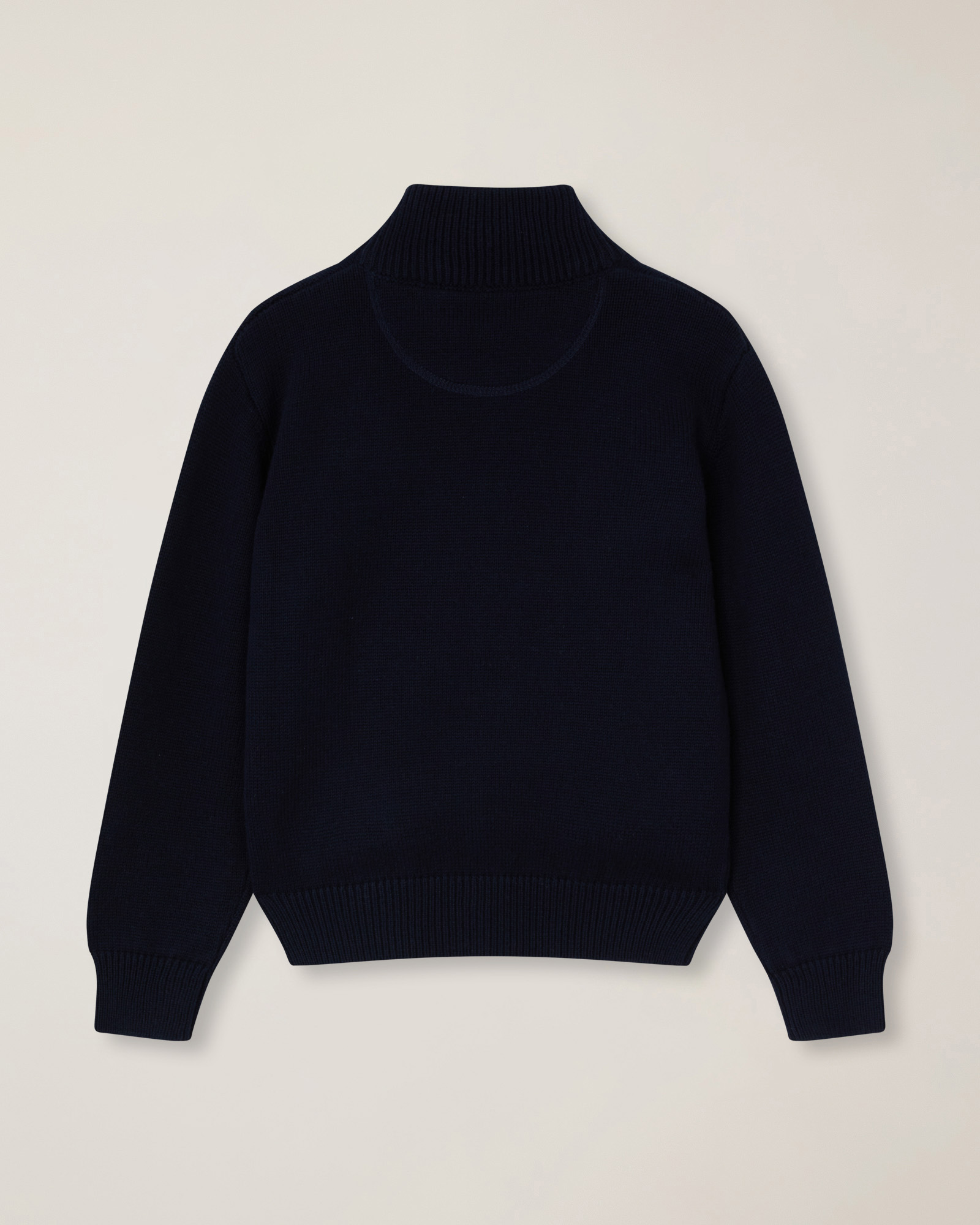 Full-zipper sweater , Navy Blue, large image number 1