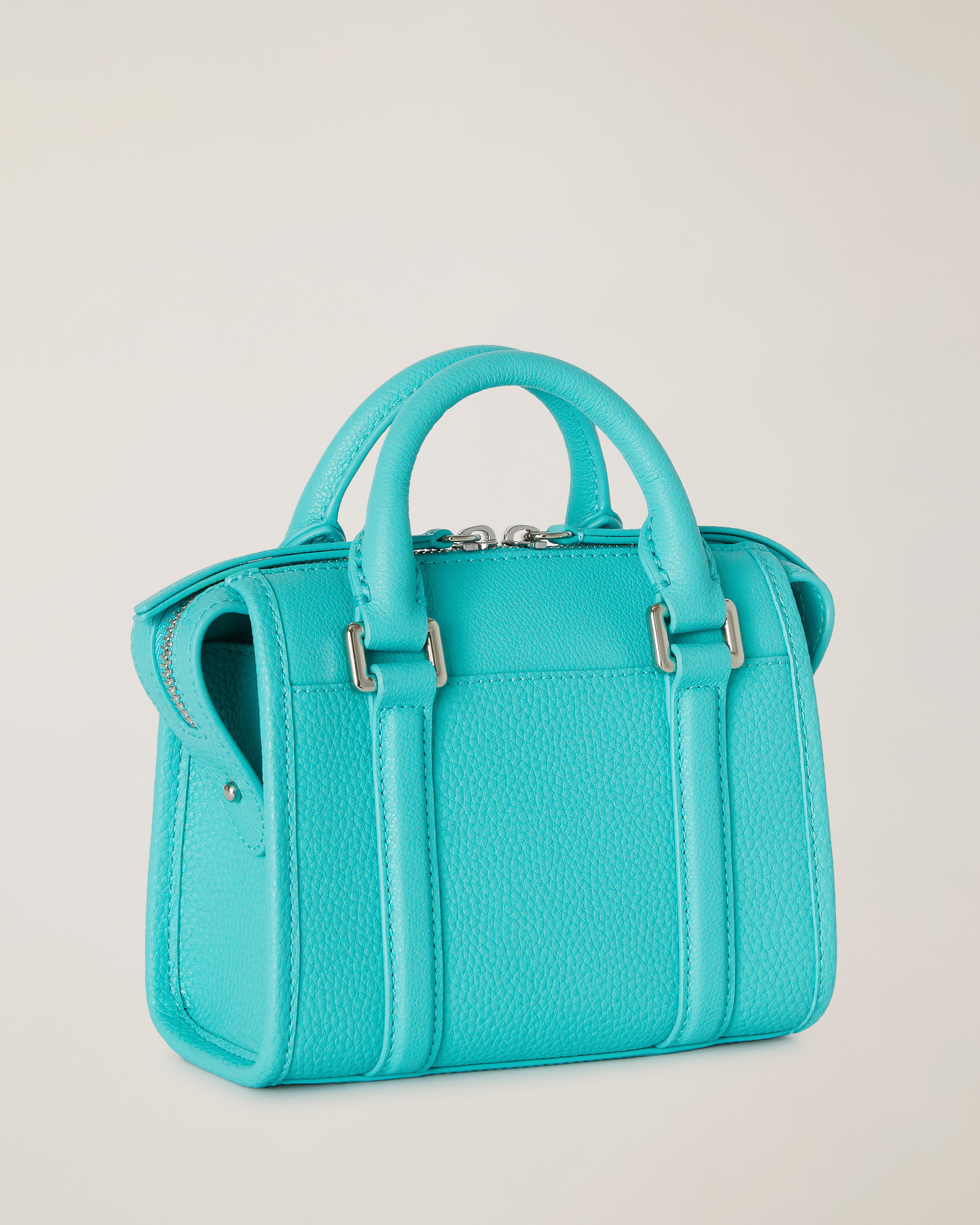 Passeggiata Leather Mini Bag, Green, large image number 1