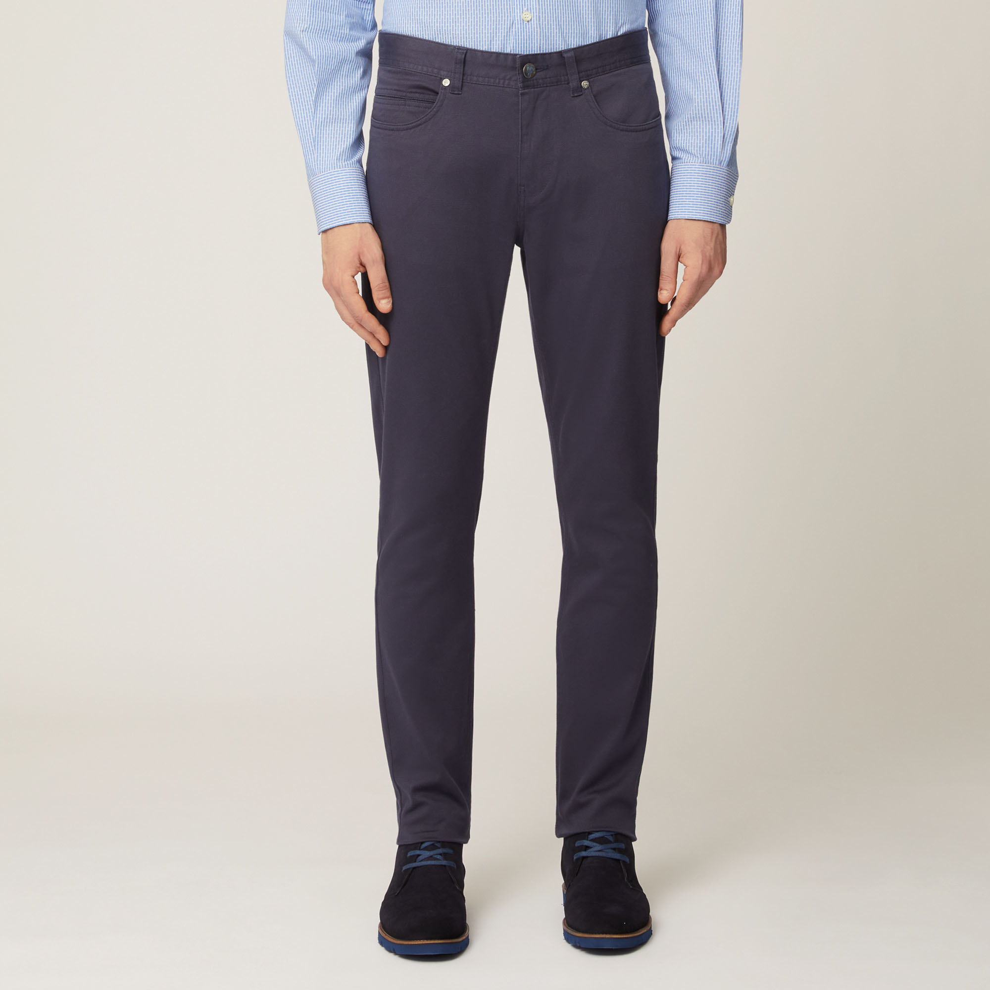 Pantalone Cinque Tasche Narrow Fit, Light Blue, large