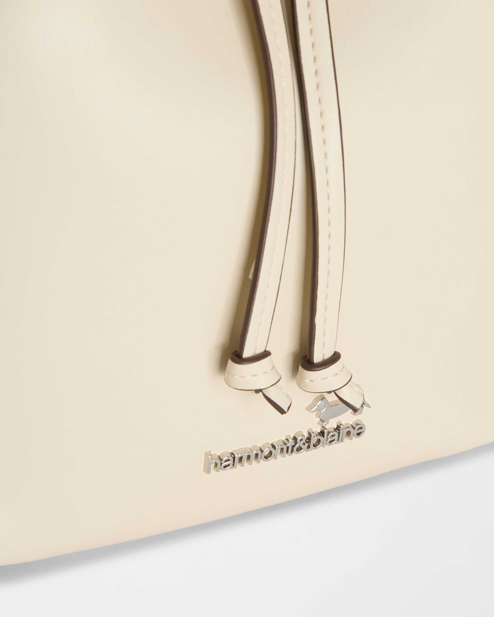 Borsa a secchiello piccola, Bianco, large image number 2