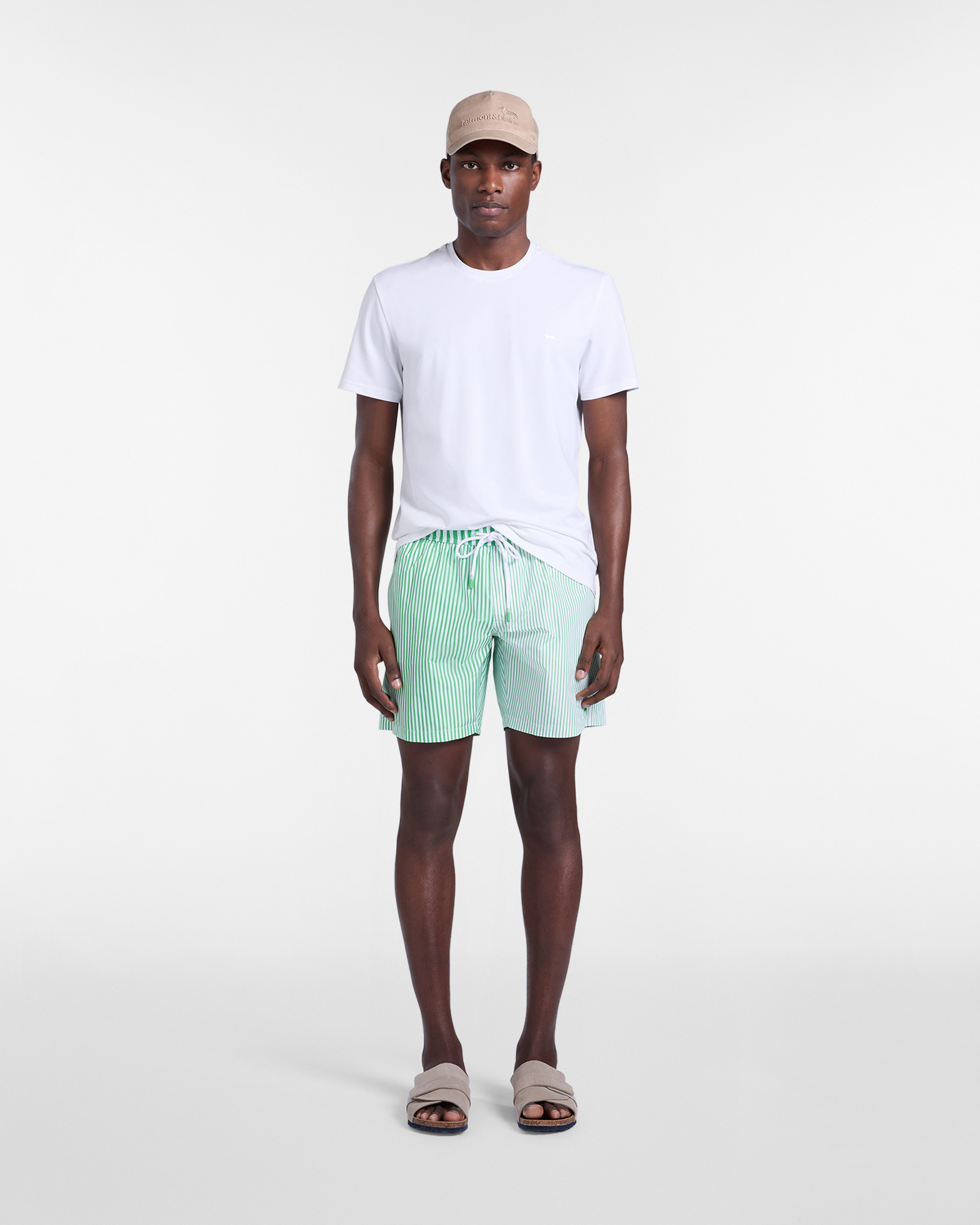 Men's Sorbet capsule swim shorts, Green, large image number 3