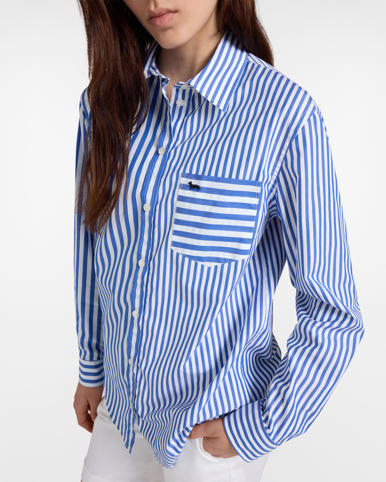 Women&rsquo;s striped Sorbet capsule shirt, Blue, large image number 2