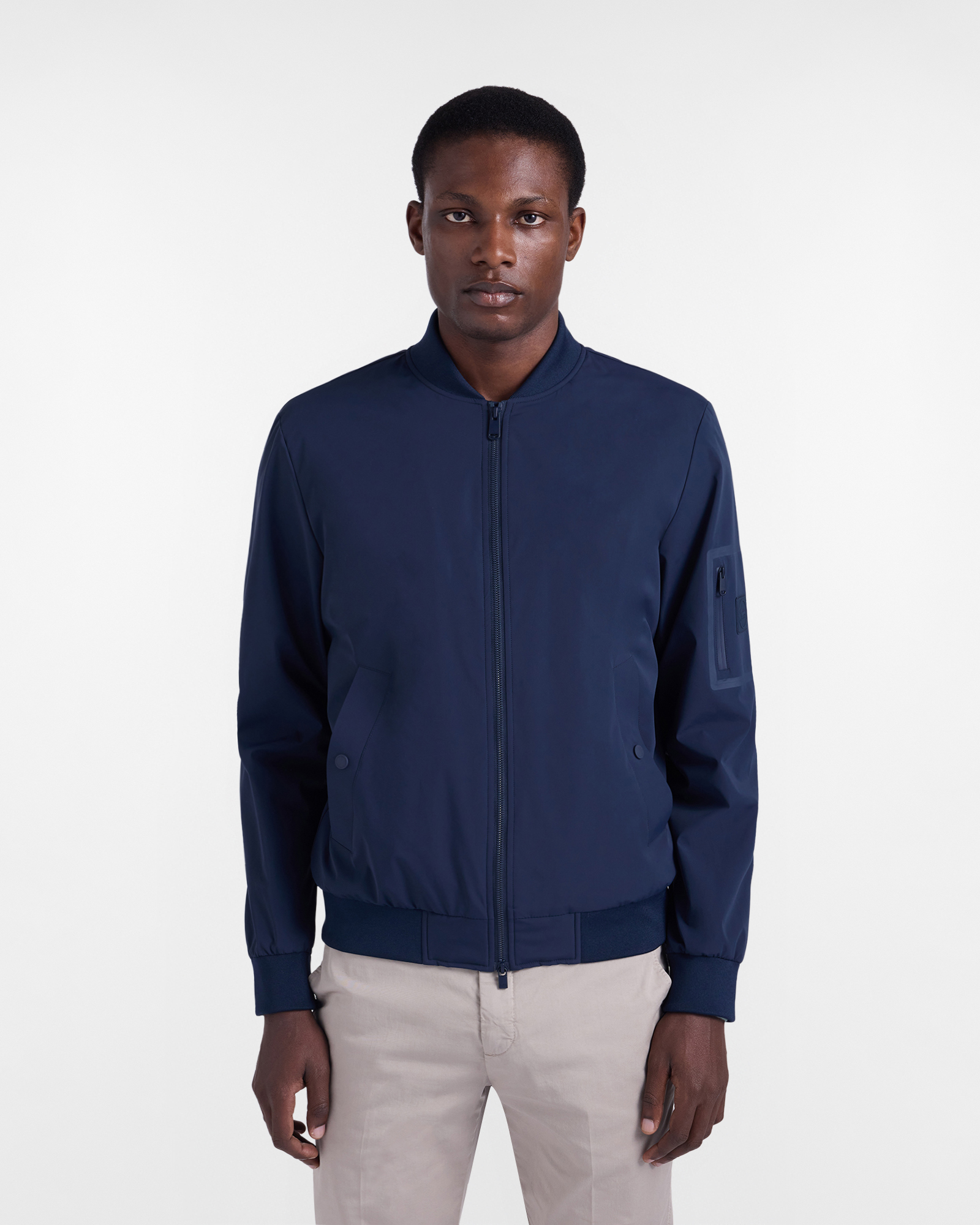 Men&rsquo;s lightweight nylon bomber jacket