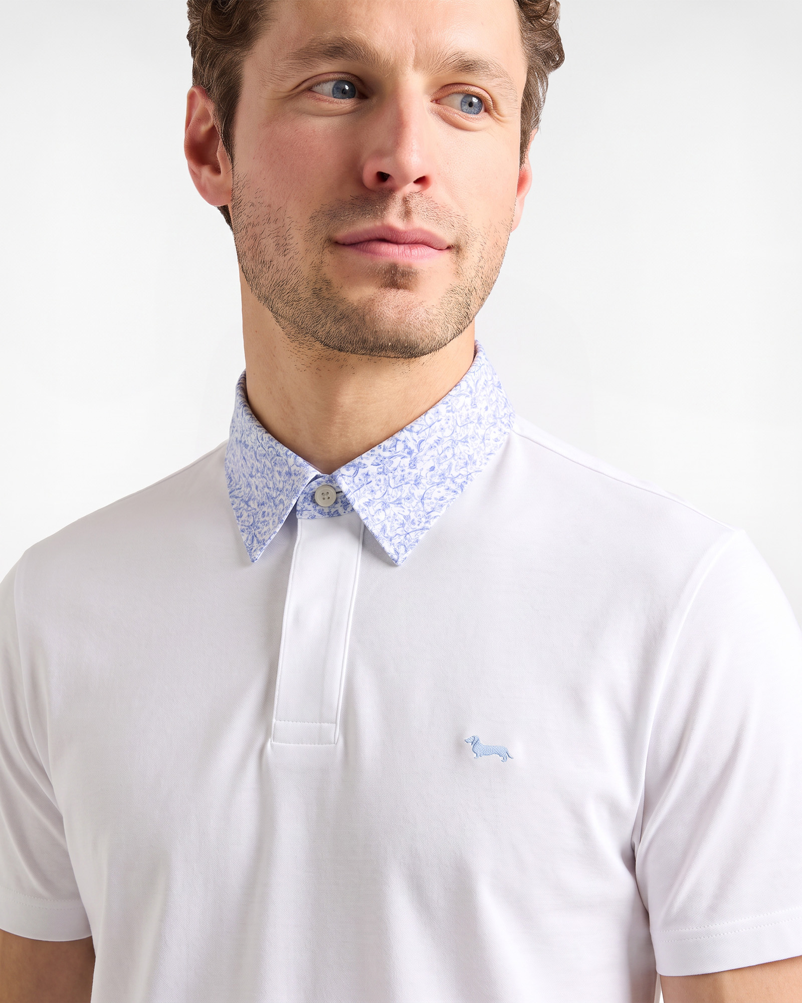Men's regular fit piqu&eacute; Vietri polo shirt, Amaranth, large image number 2