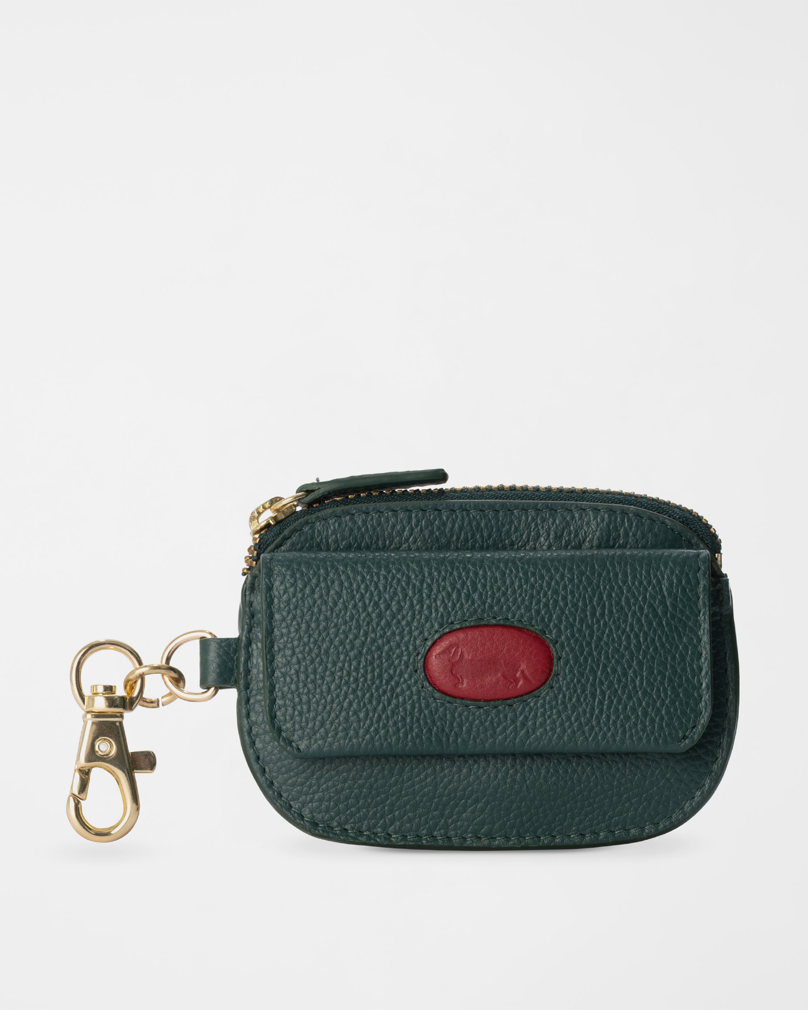 Portamonete Donna in Vera Pelle Verde