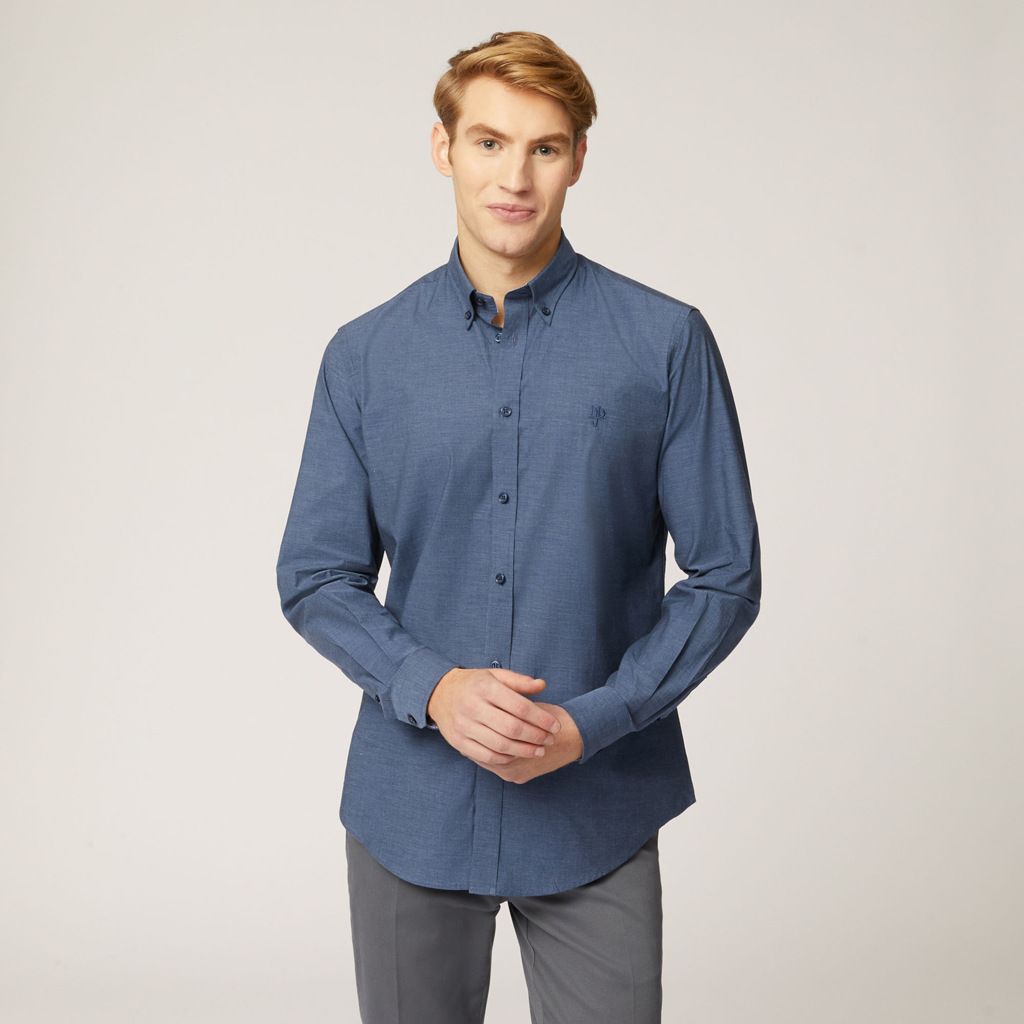 Camicia Uomo Narrow Fit In Cotone