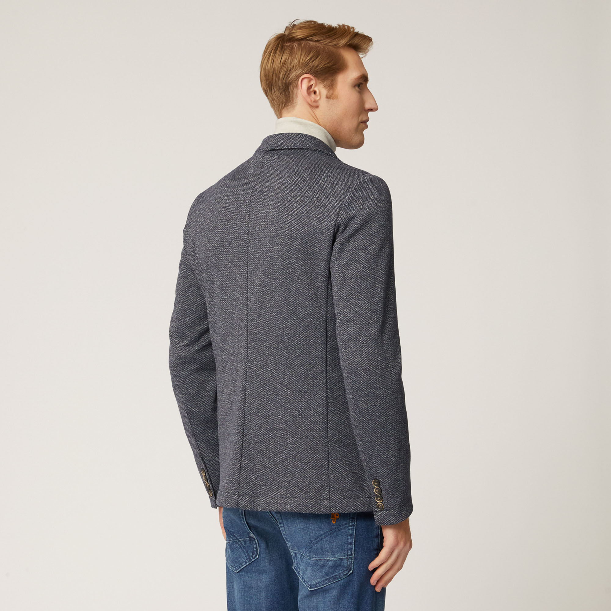 GIACCA JERSEY, Blu, large image number 1