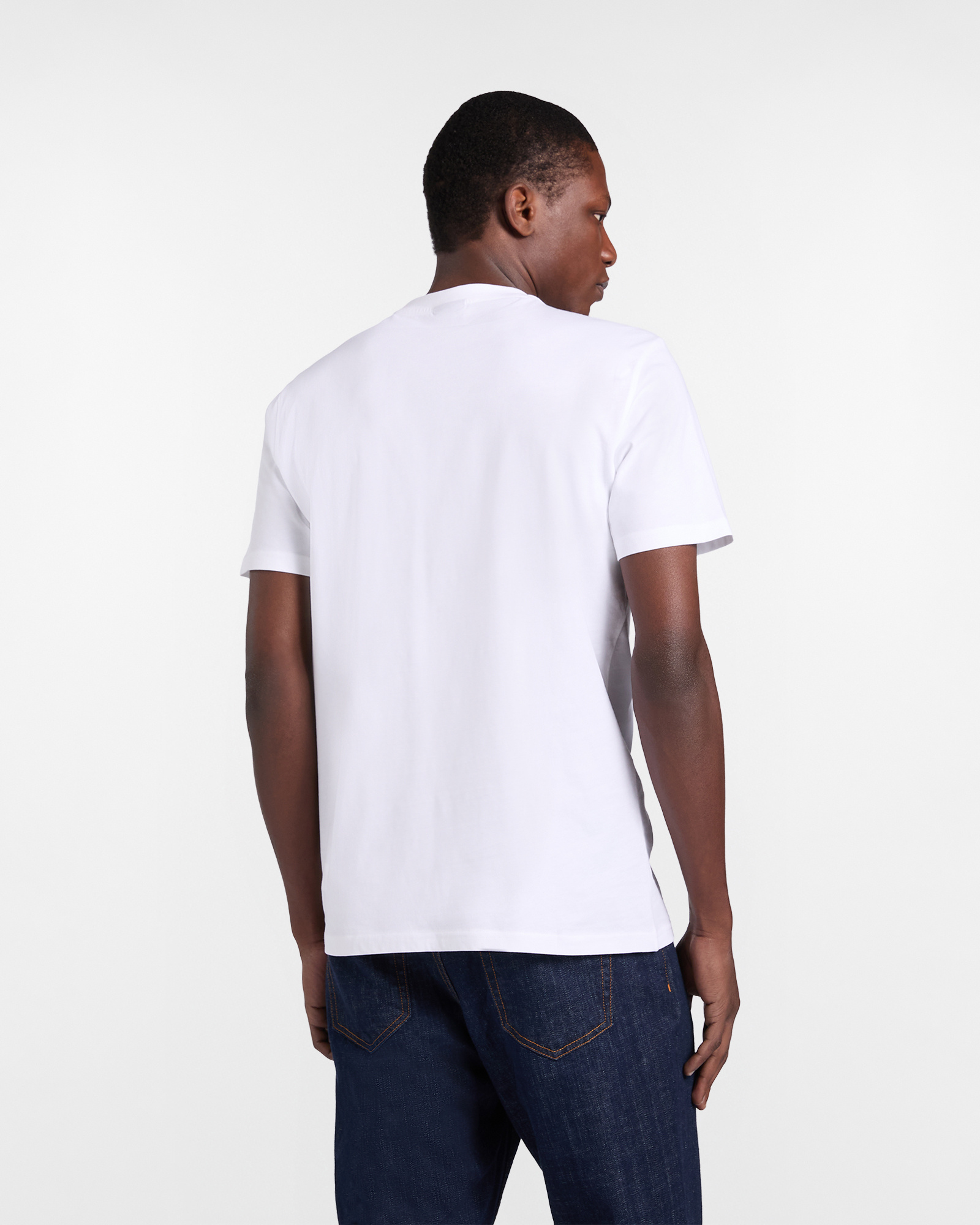 Camiseta de hombre de algod&oacute;n con perro salchicha en 3D, Blanco, large image number 1