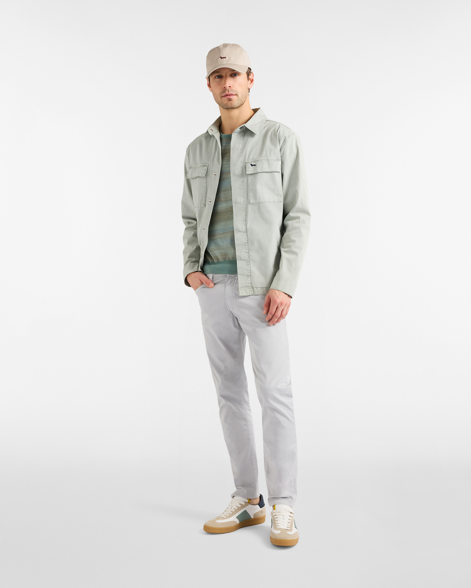 Overshirt Garment dye with pockets, Green, large image number 3