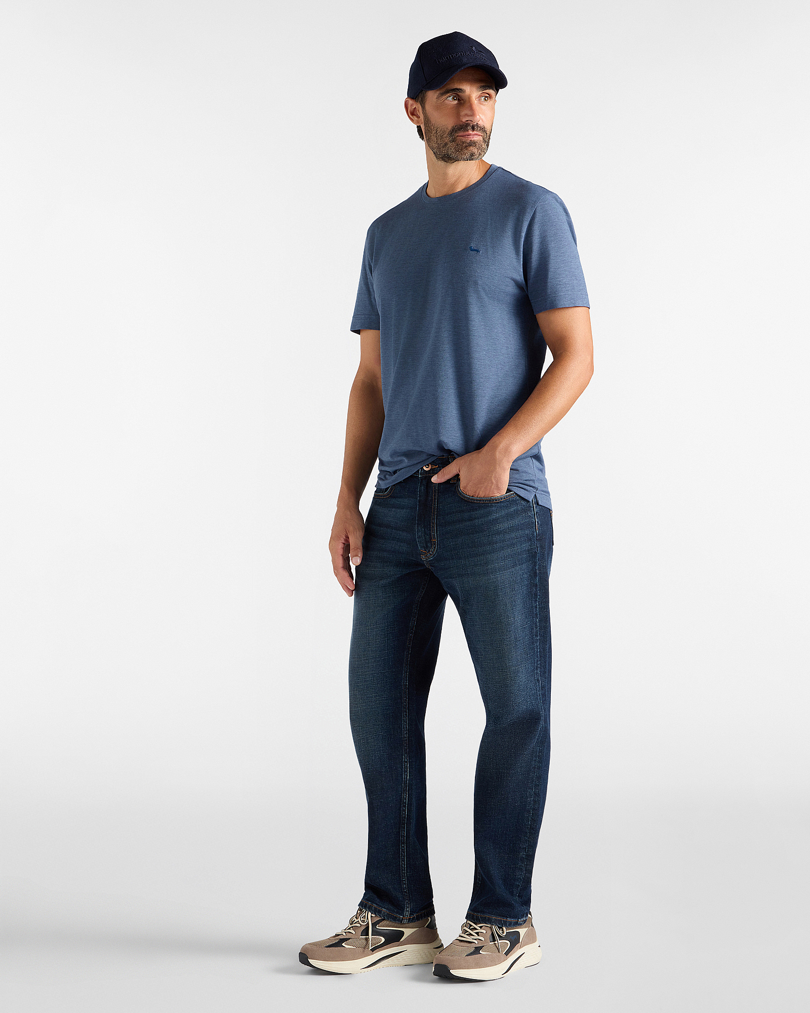 COTTON-LYOCELL PIQU&Eacute; T-SHIRT MM, LIGHT BLUE, large image number 3