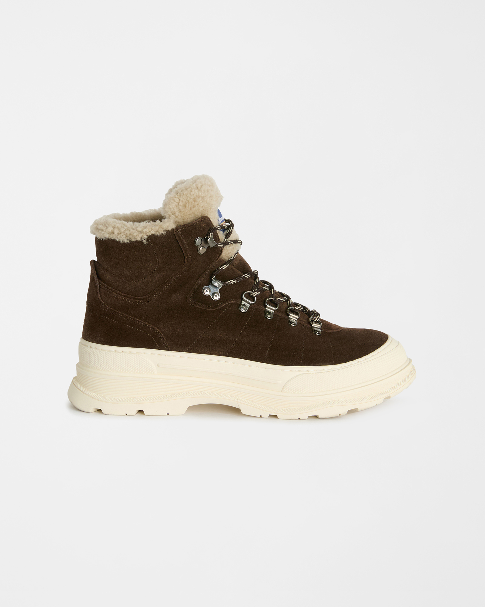 Lace-up ankle boots in Suede "Cortina a Colori"