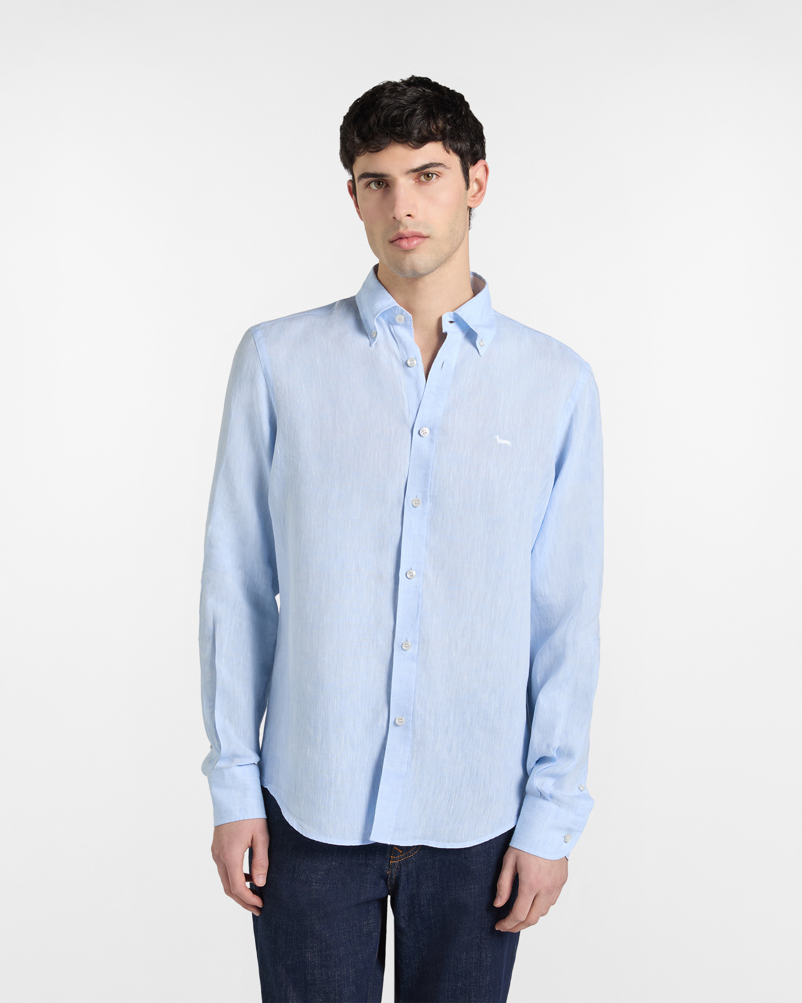 Chemise en pur lin coupe classique