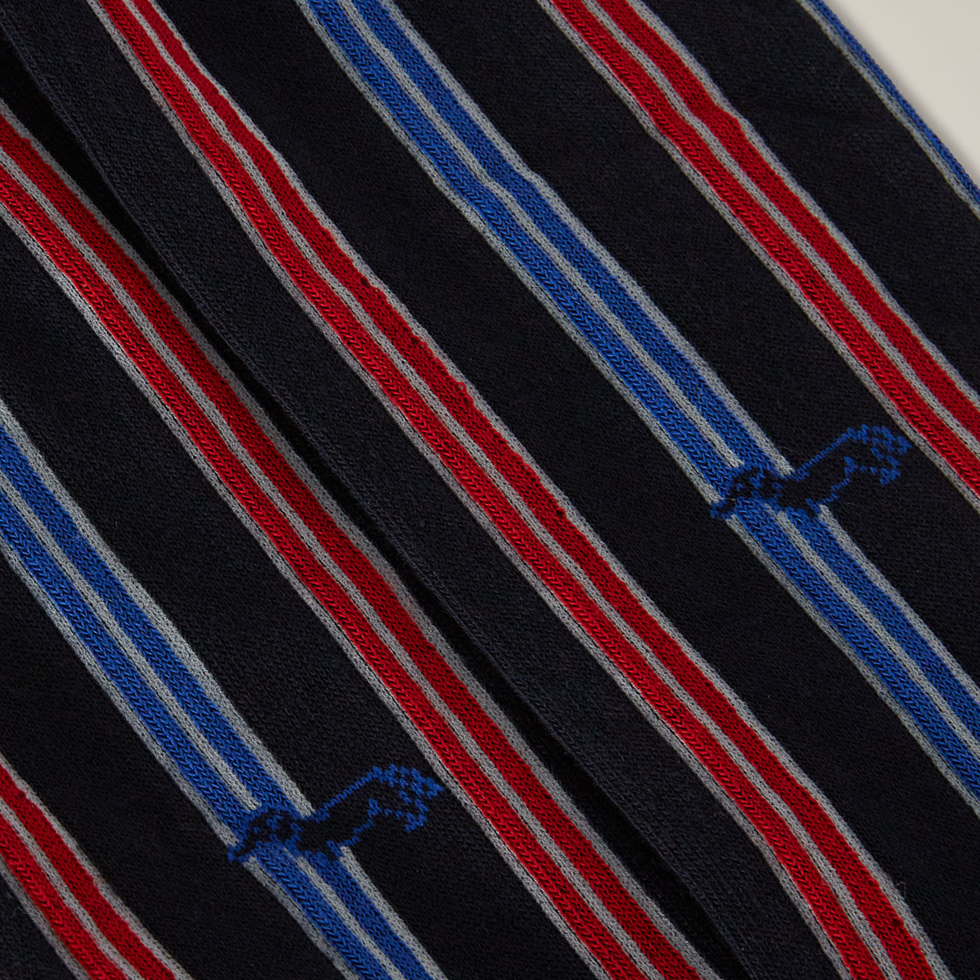 Calze A Righe Con Bassotti Progetto Prisma, Blu Navy, large image number 1