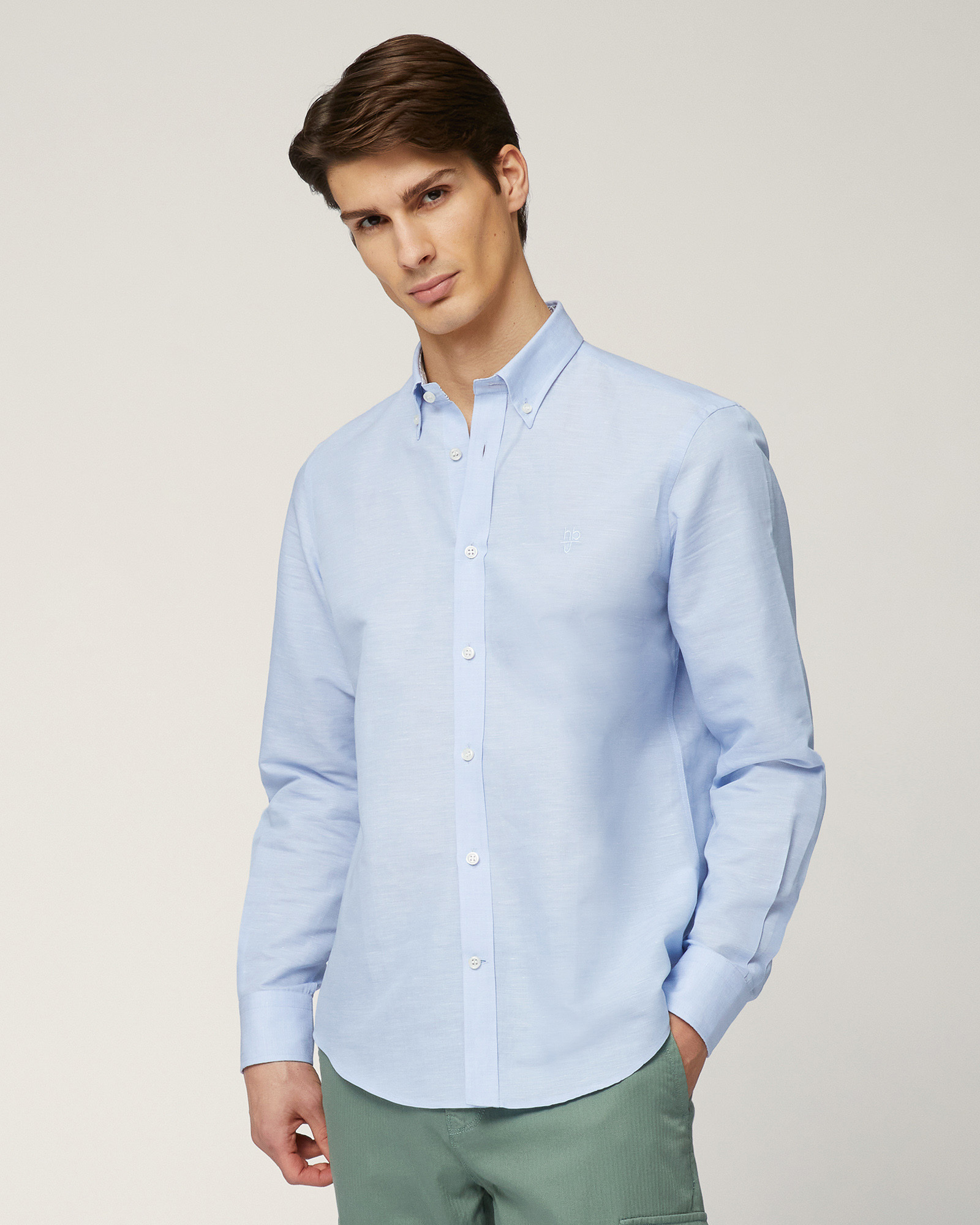 Camicia In Cotone Fiammato