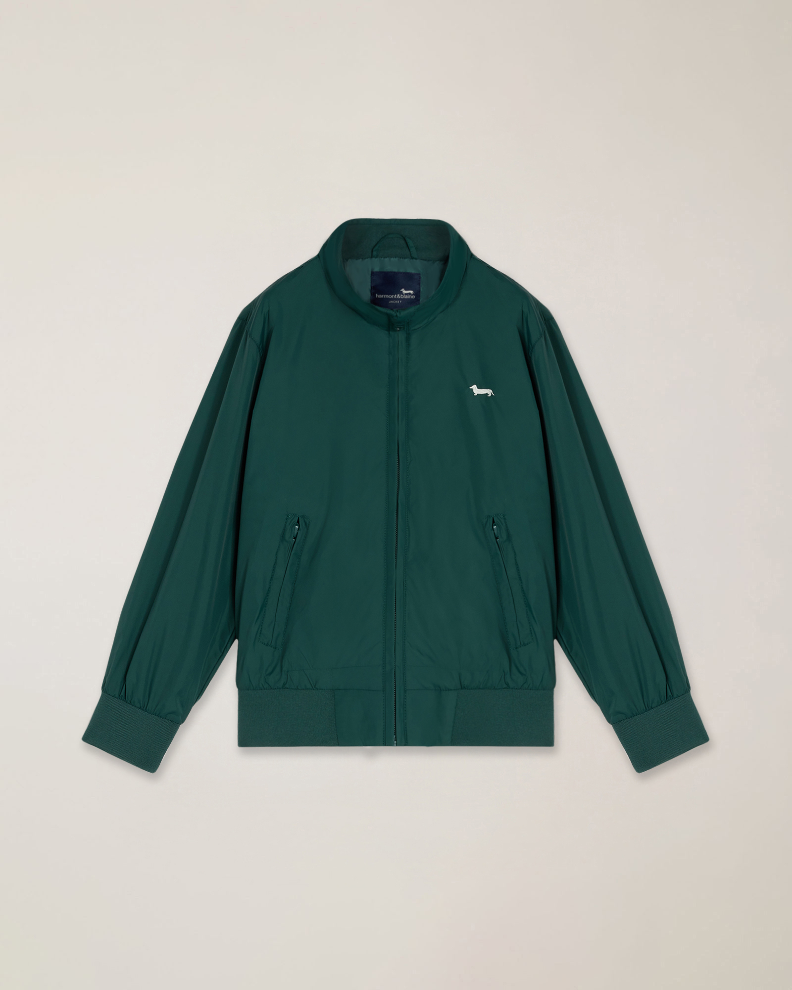 Giubbino polo in nylon con ricamo special, Verde, Taglia: 12M