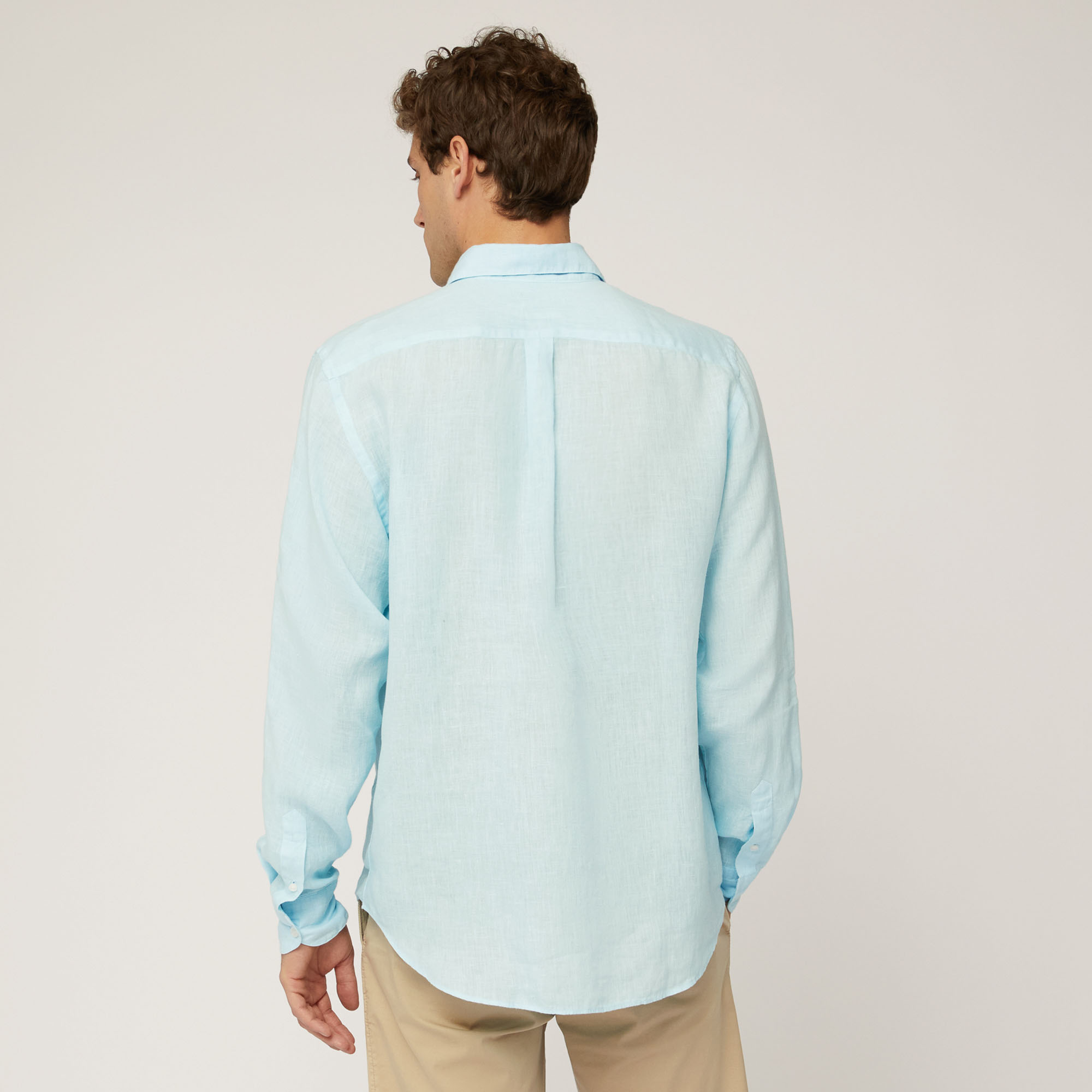 Camisa de lino, Azul cobalto, large image number 1