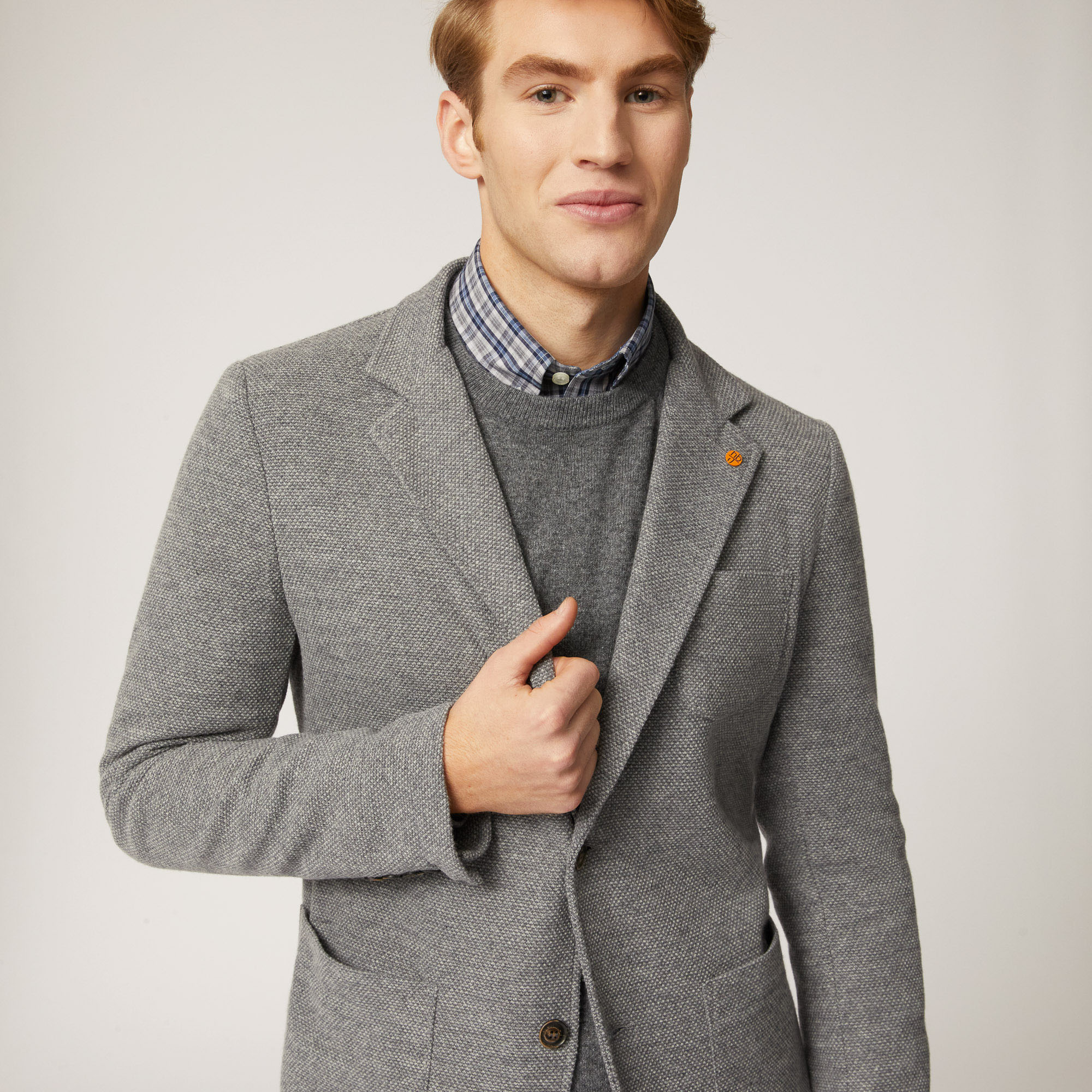 GIACCA JERSEY, Grigio Acciaio, large image number 2