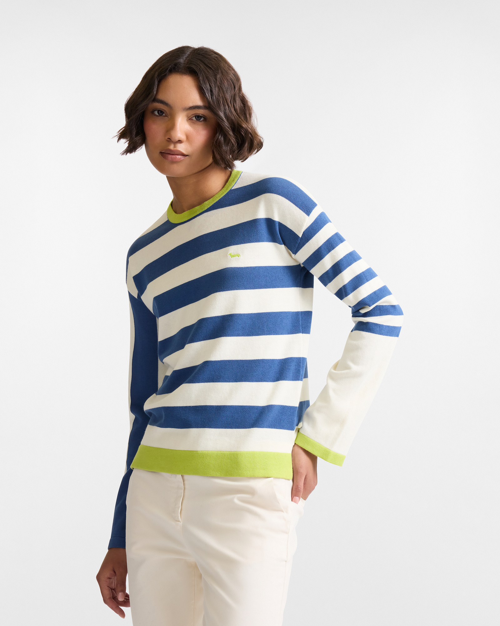 Striped Cotton Pullover