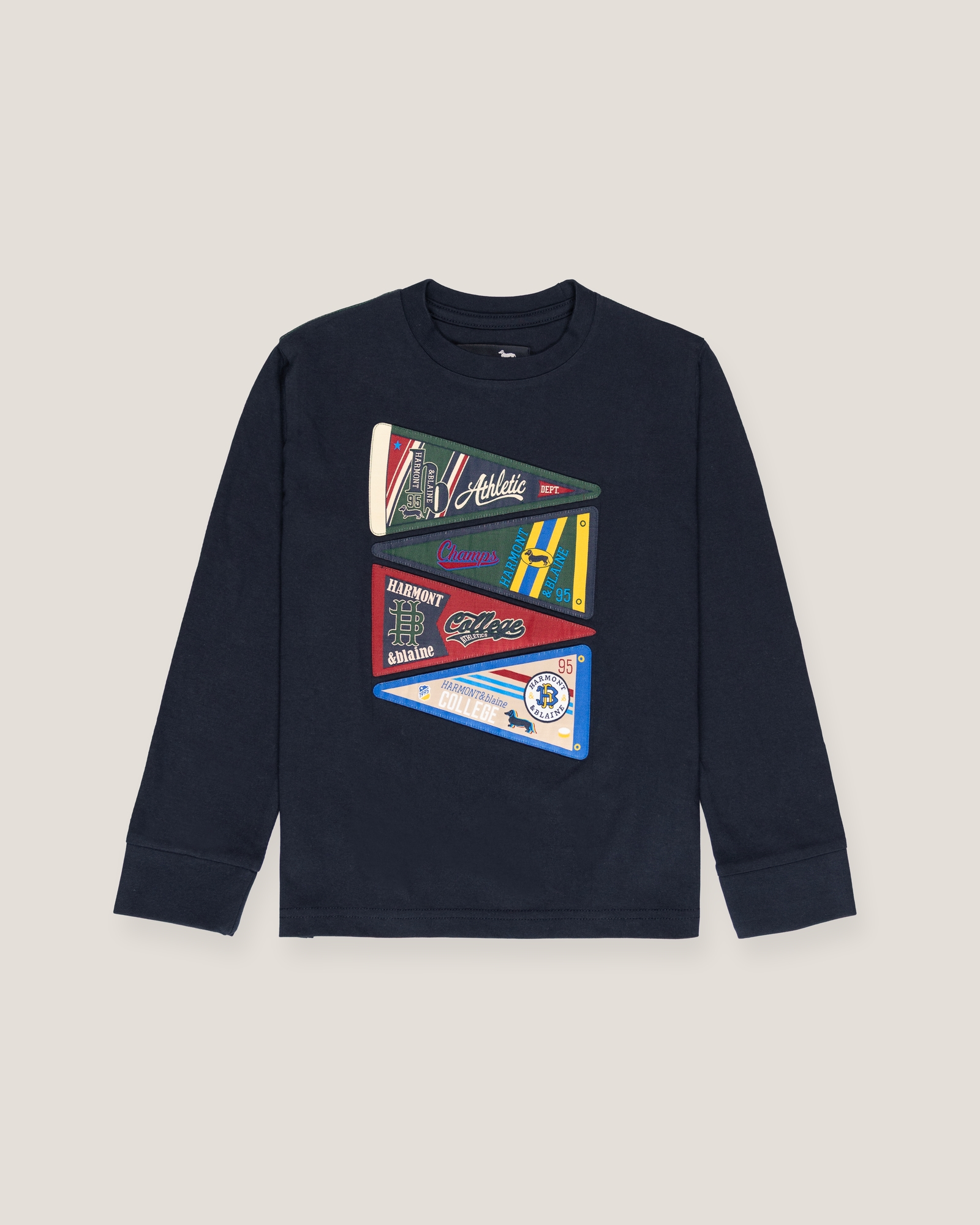 T-shirt with woven flags