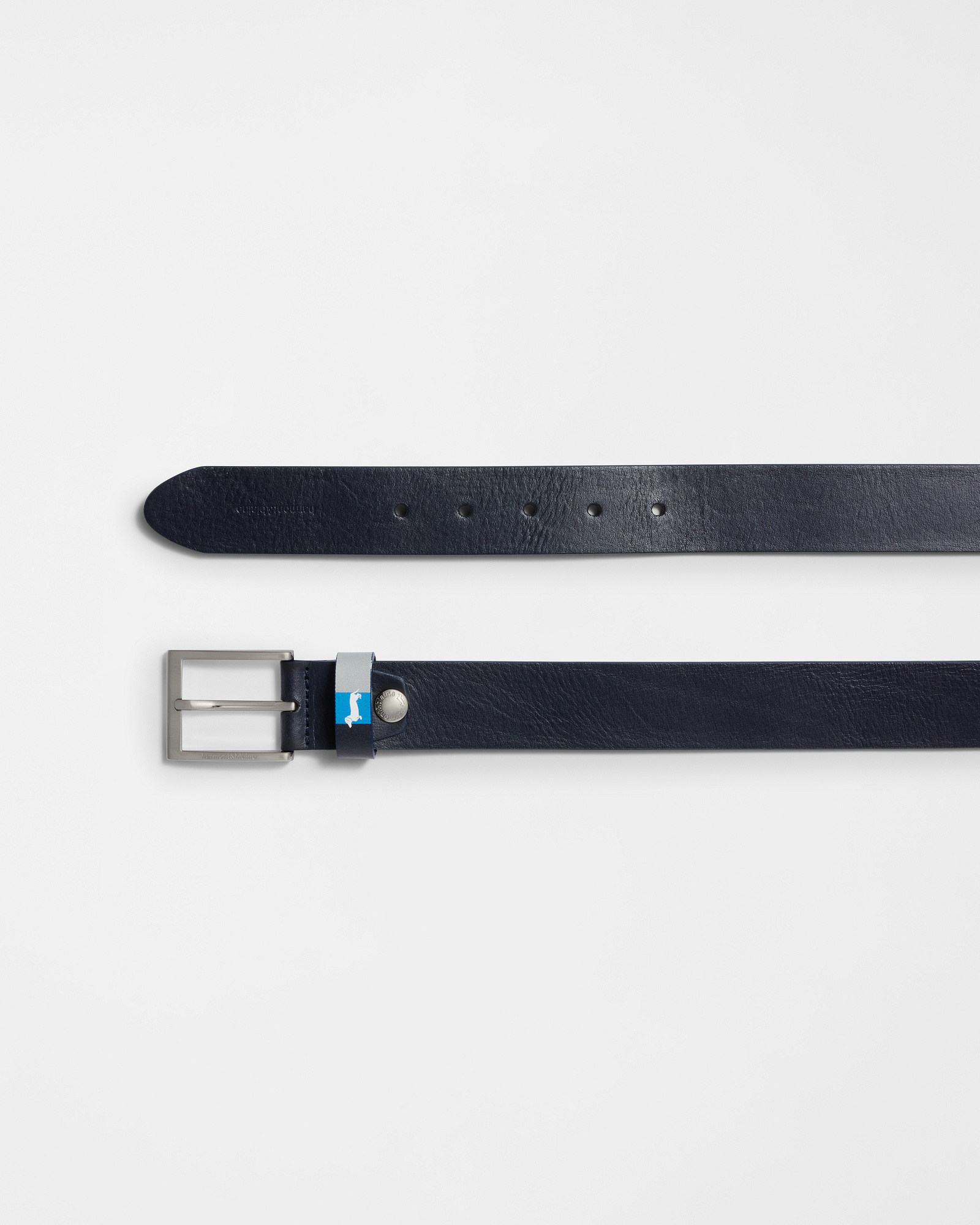 Leather Belt with Contrast Loop