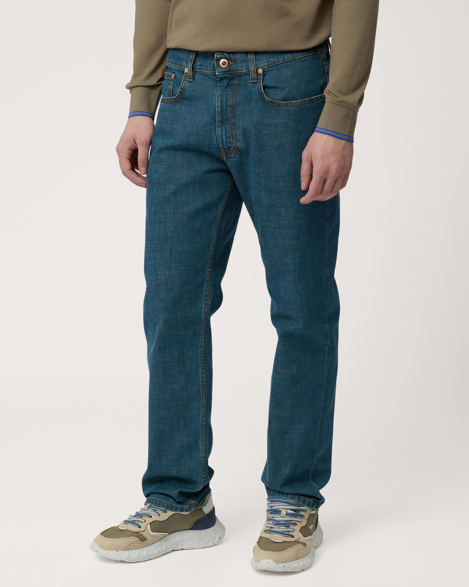 Jeans Regular Fit, Blu Denim, large image number 0