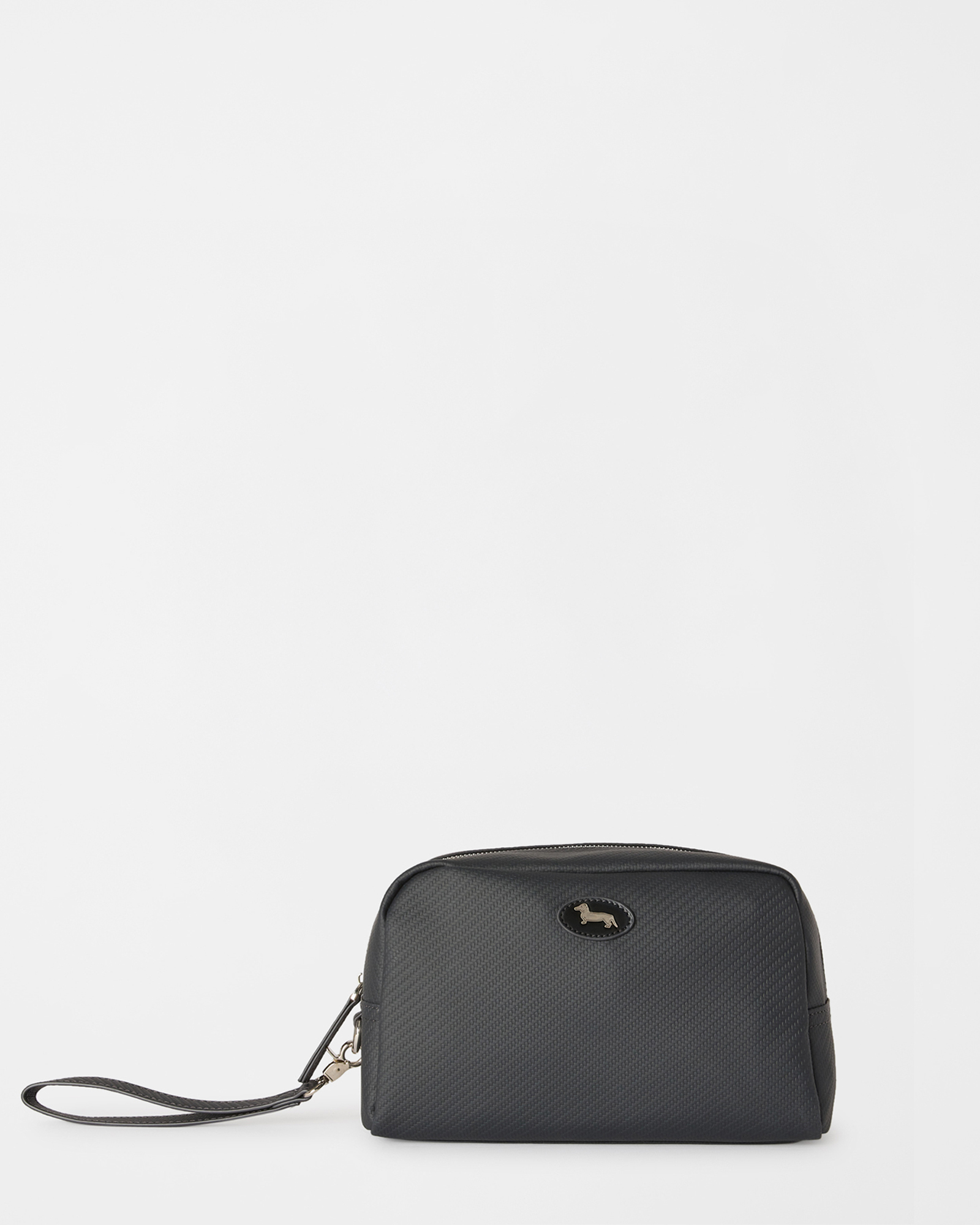 Bolso de mano mediano para hombre con asa azul