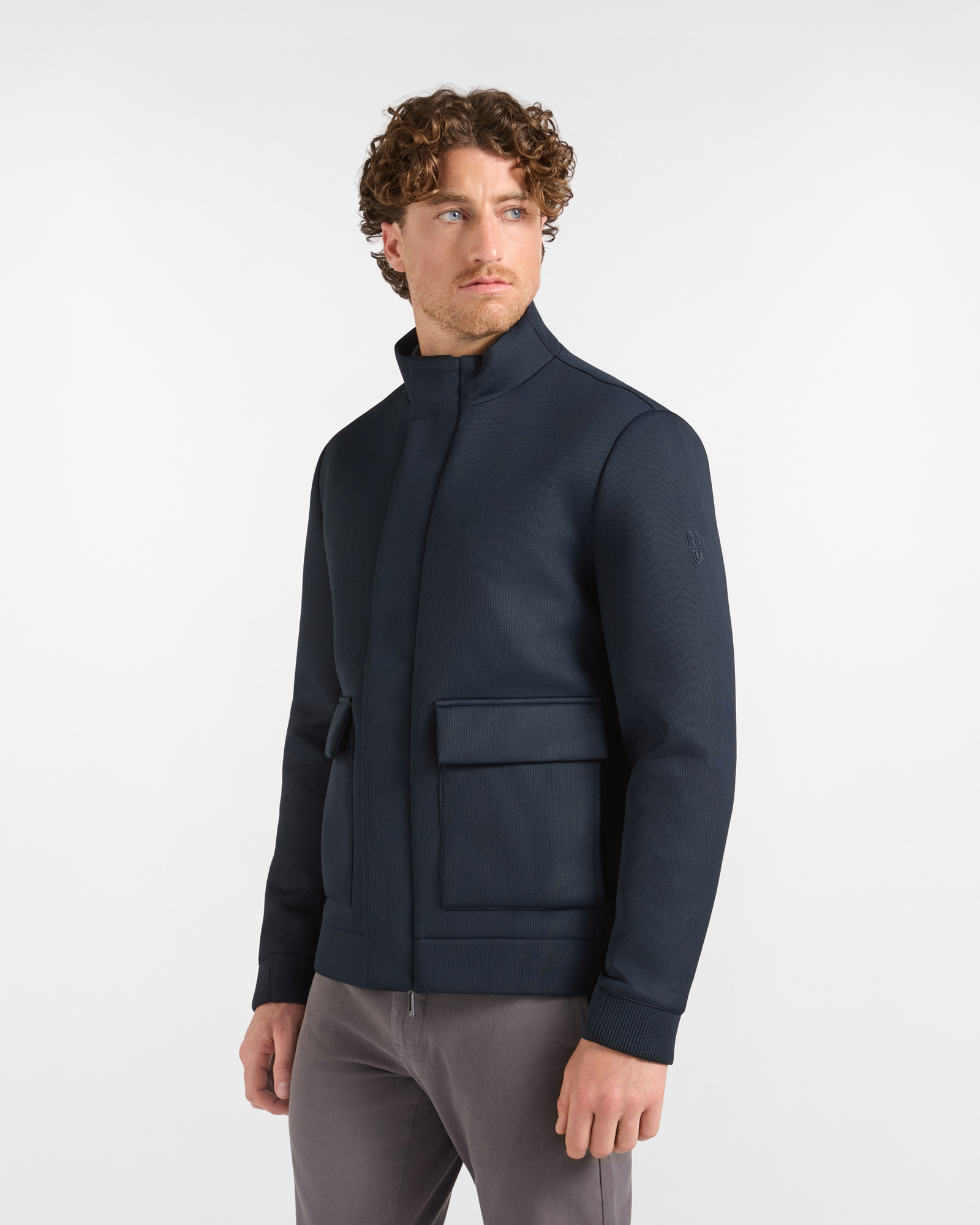 Bomber Soft Shell HBJ Uomo Blu Scuro