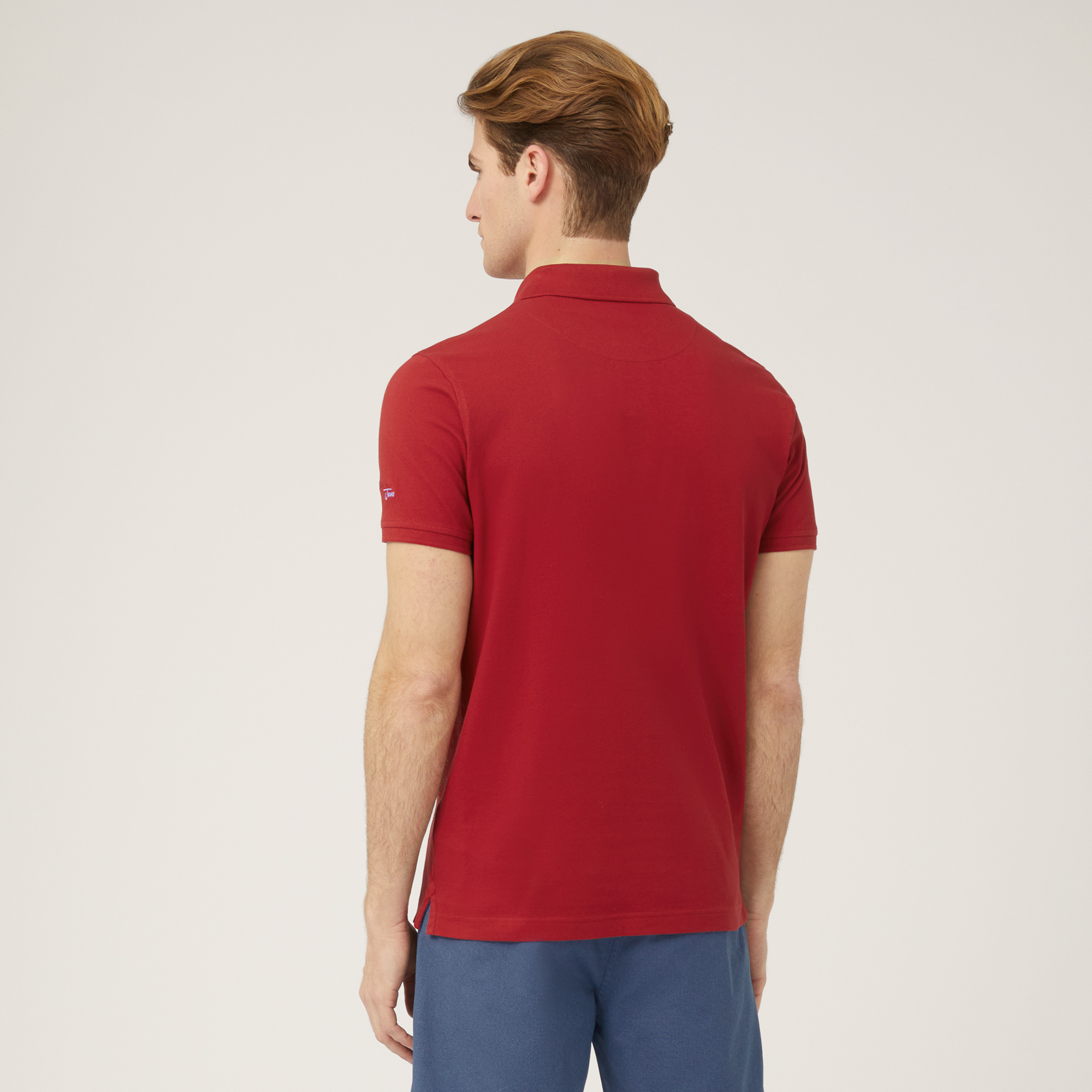 Polo In Cotone, Rosso, large image number 1