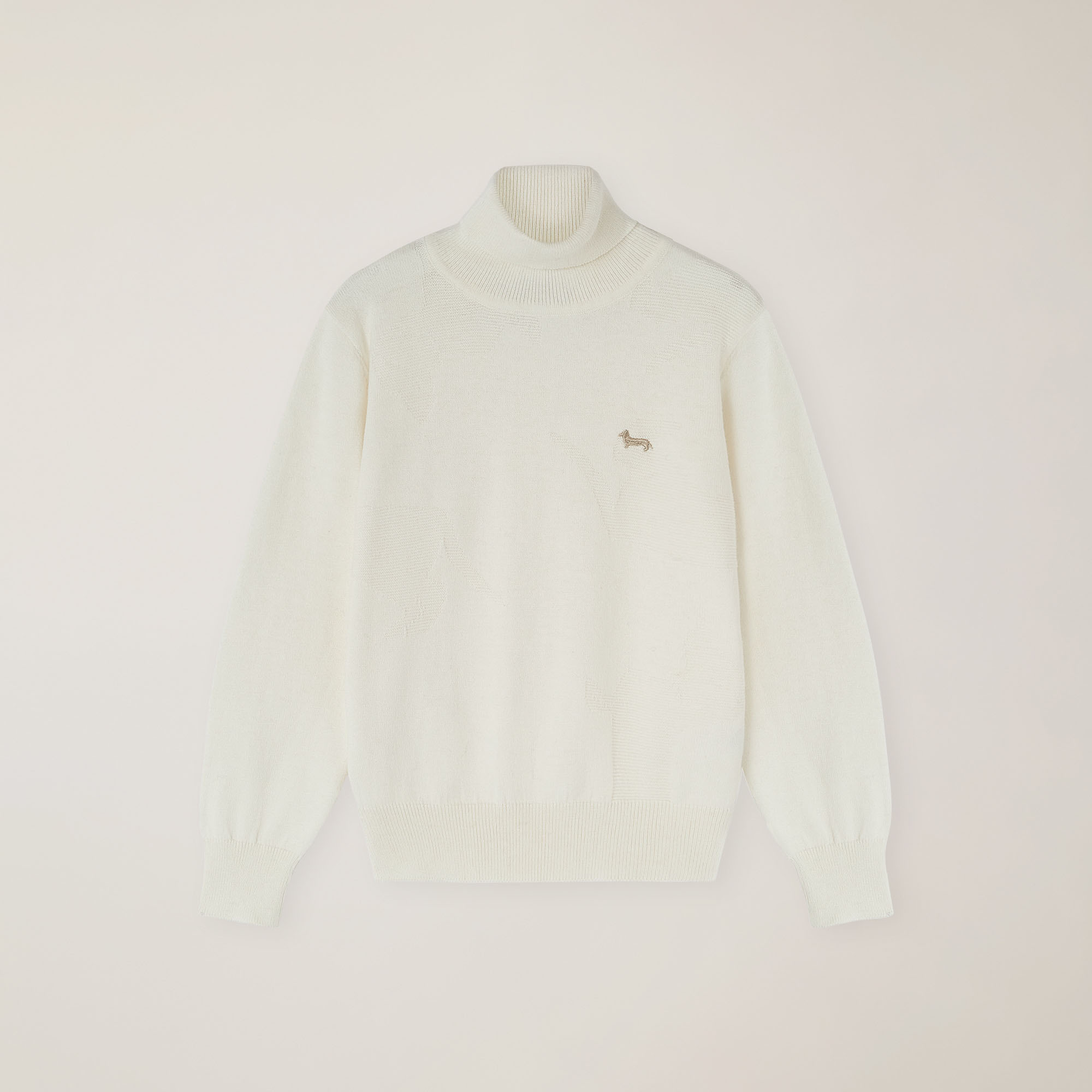 Maglione Collo Alto, Bianco Latte, large image number 0