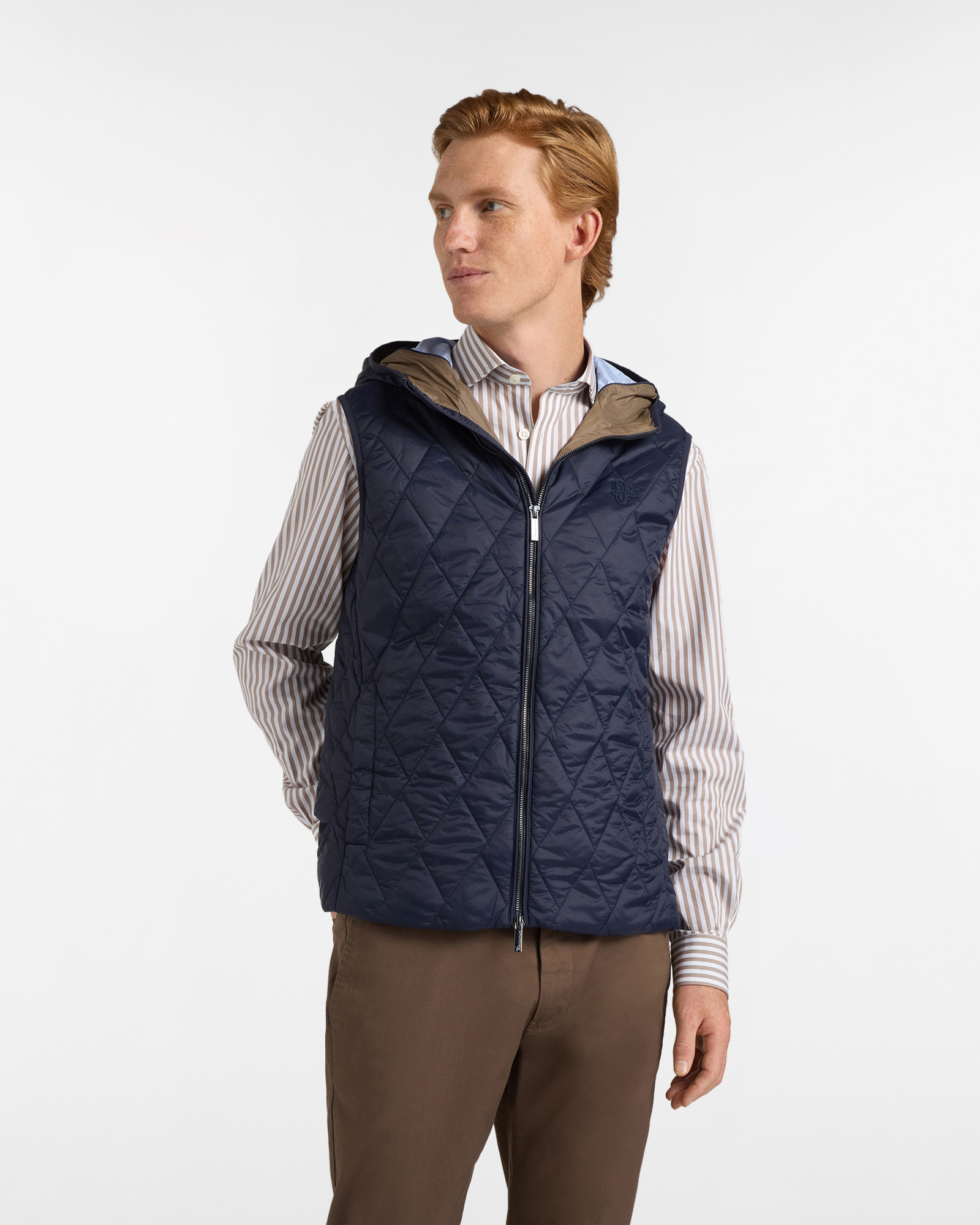 Smanicato Uomo Trapuntato con Cappuccio