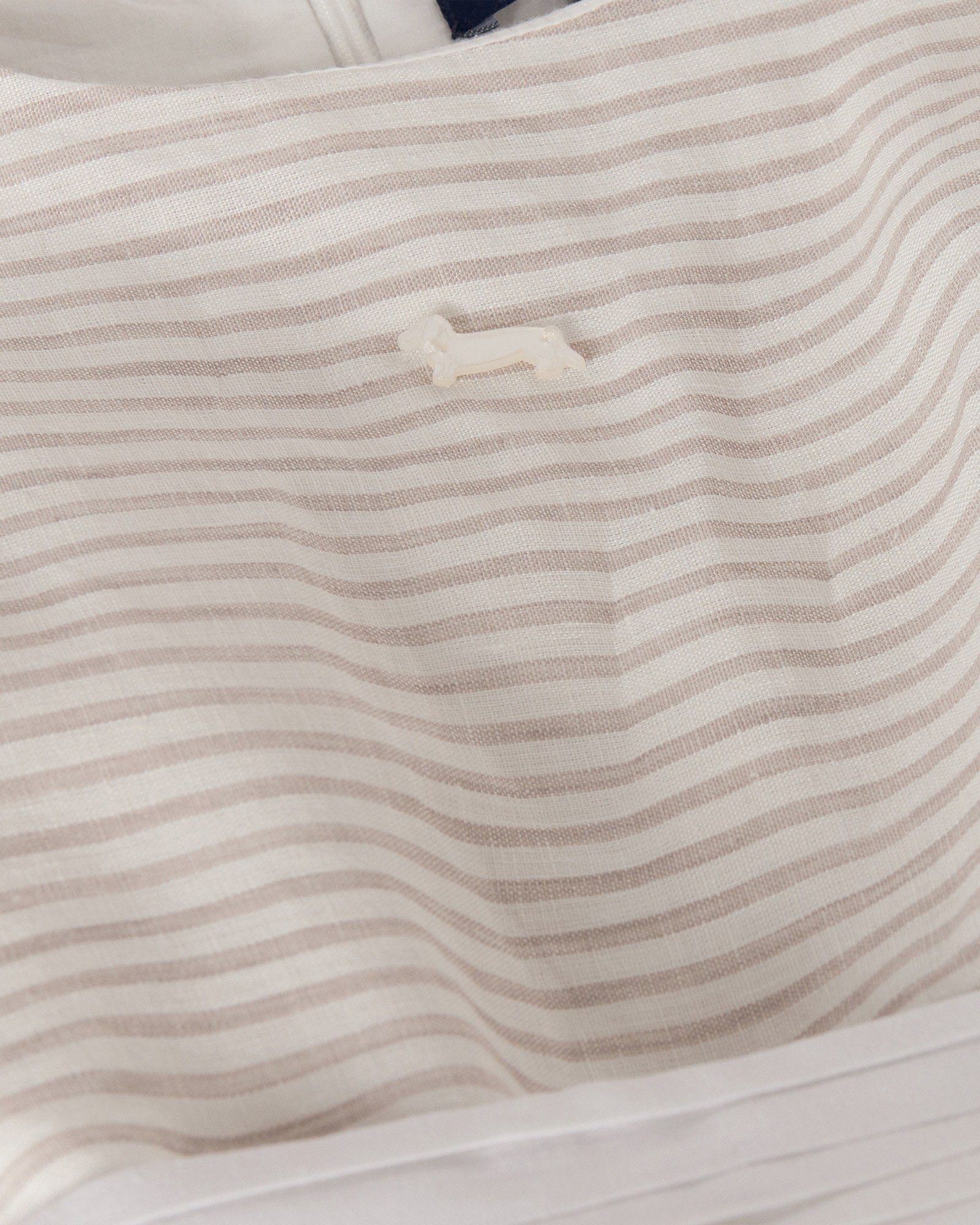 Abito in lino con cintura, Beige, large image number 2