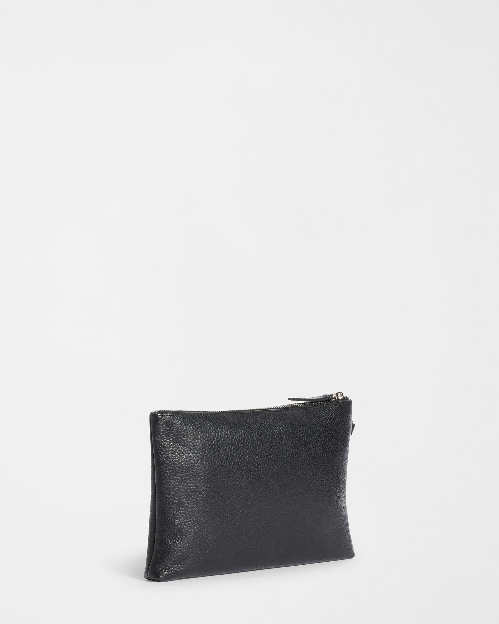 Pochette En Cuir, Noir, large image number 1