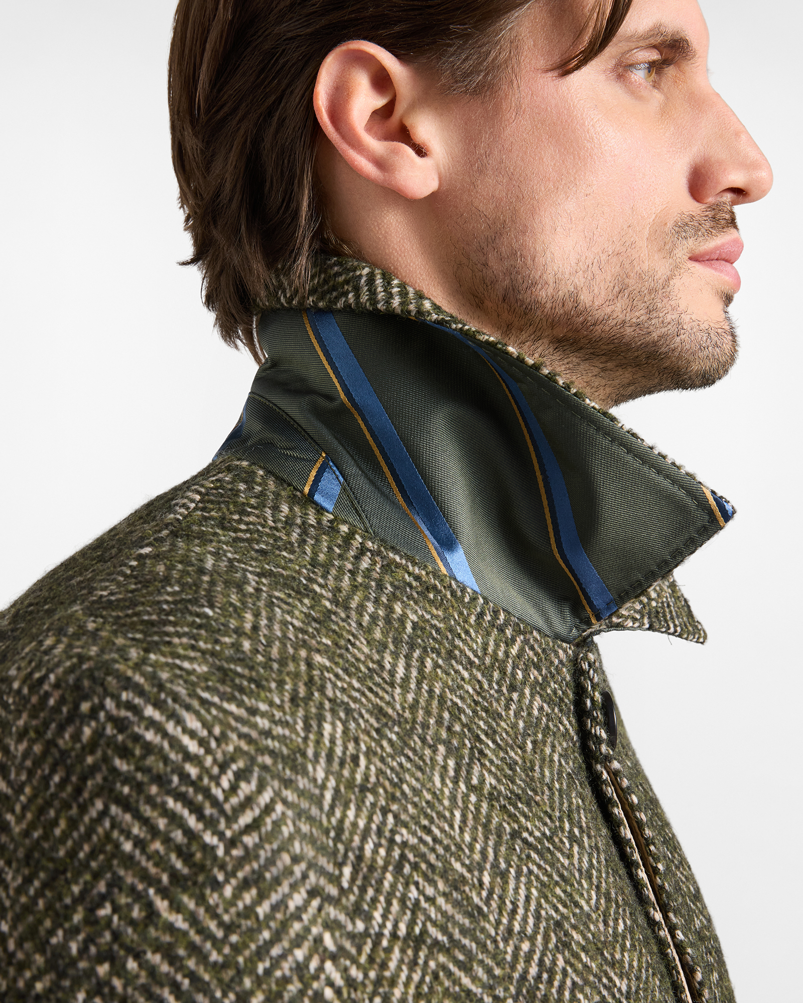 Abrigo de hombre de mezcla de lana de la colecci&oacute;n &laquo;Capsule Qualit&agrave; a Colori&raquo;, VERDE DEPORTIVO, large