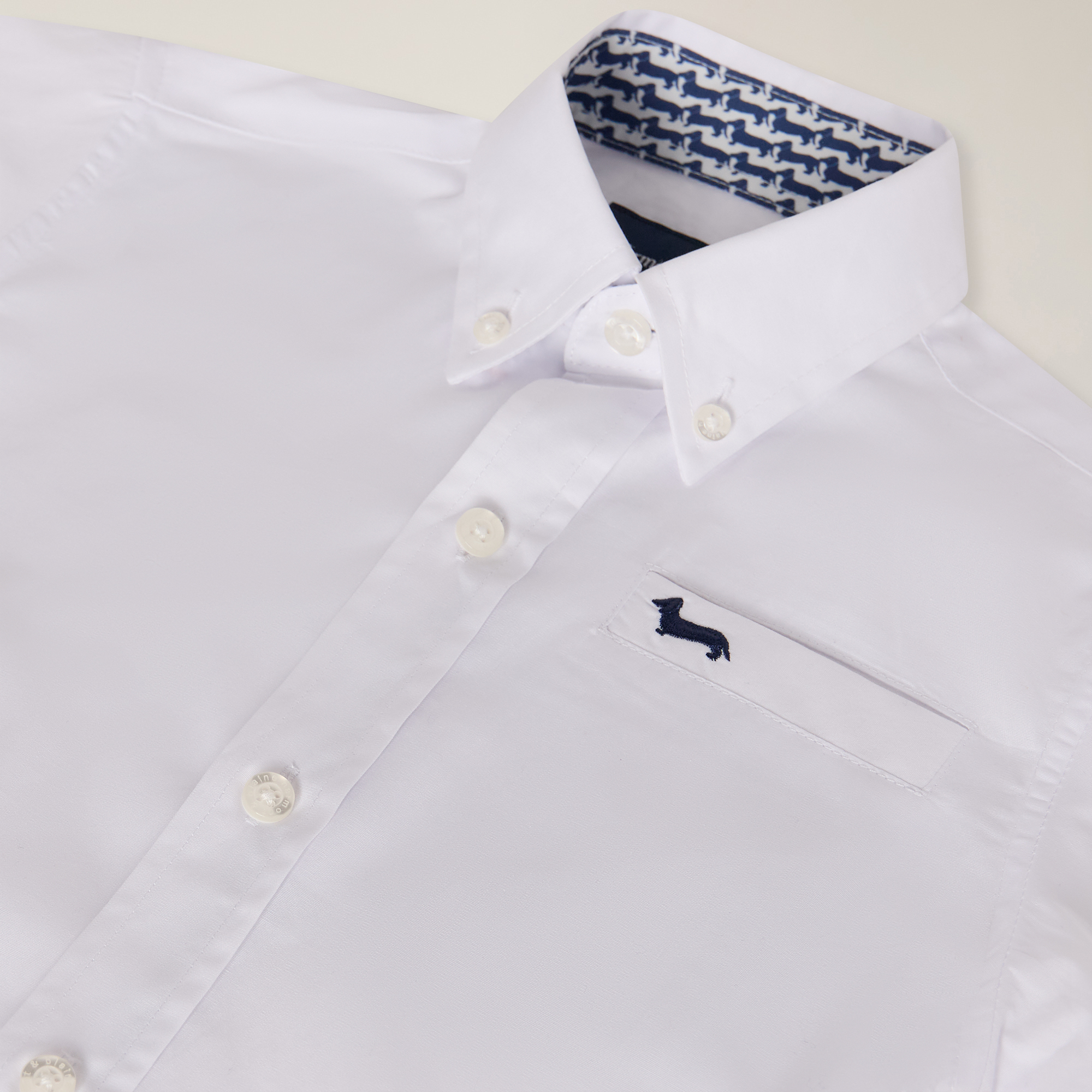 Cotton shirt with breast pocket , White, large image number 2