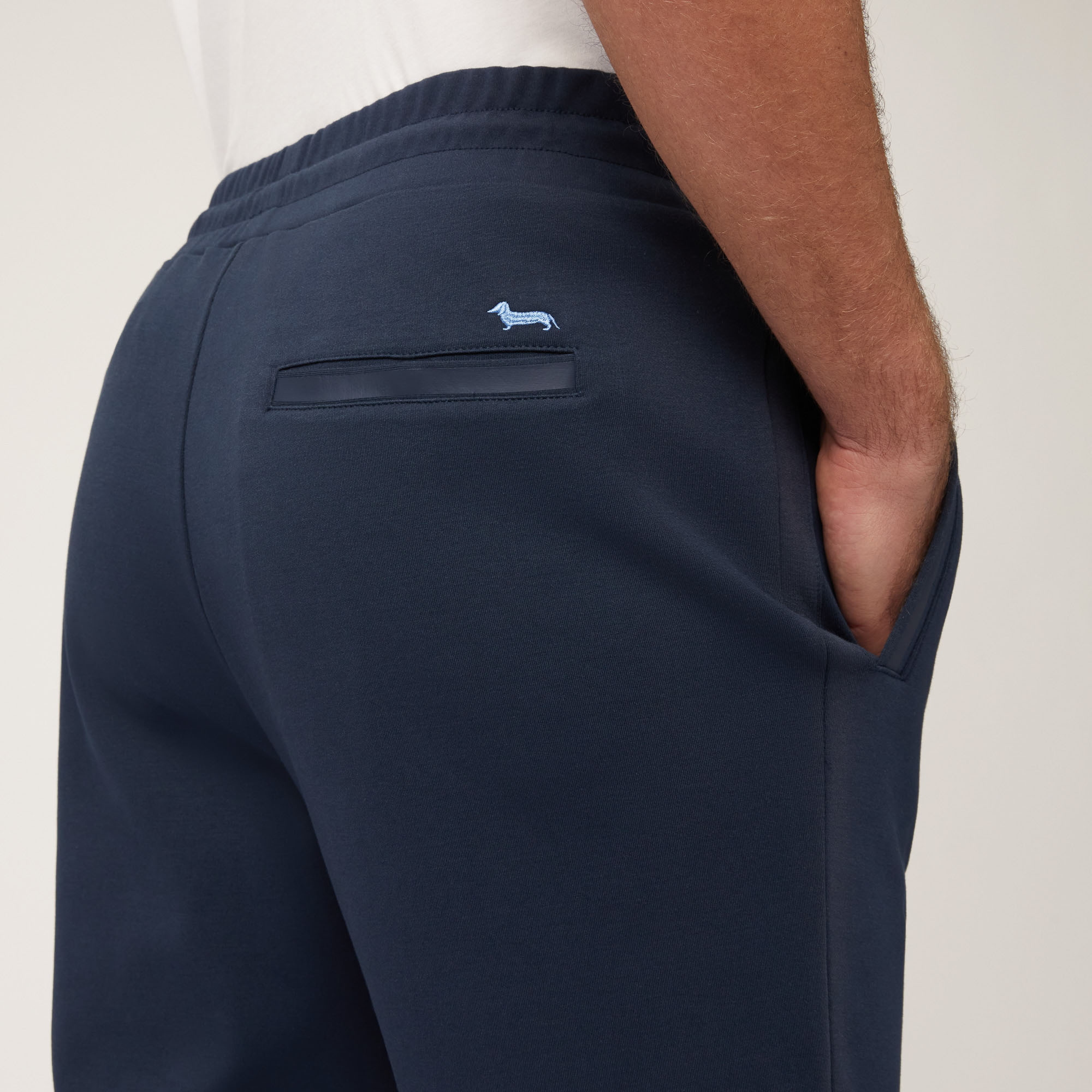 Cotton Pants with Back Pocket, Blue, large image number 2
