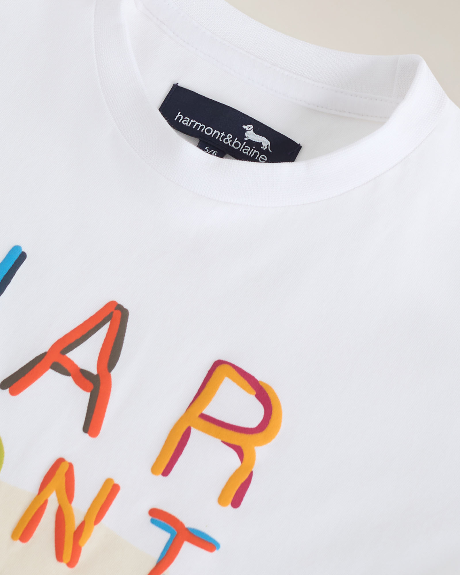 Long‑sleeve T‑shirt with multicolor print, White, large image number 2