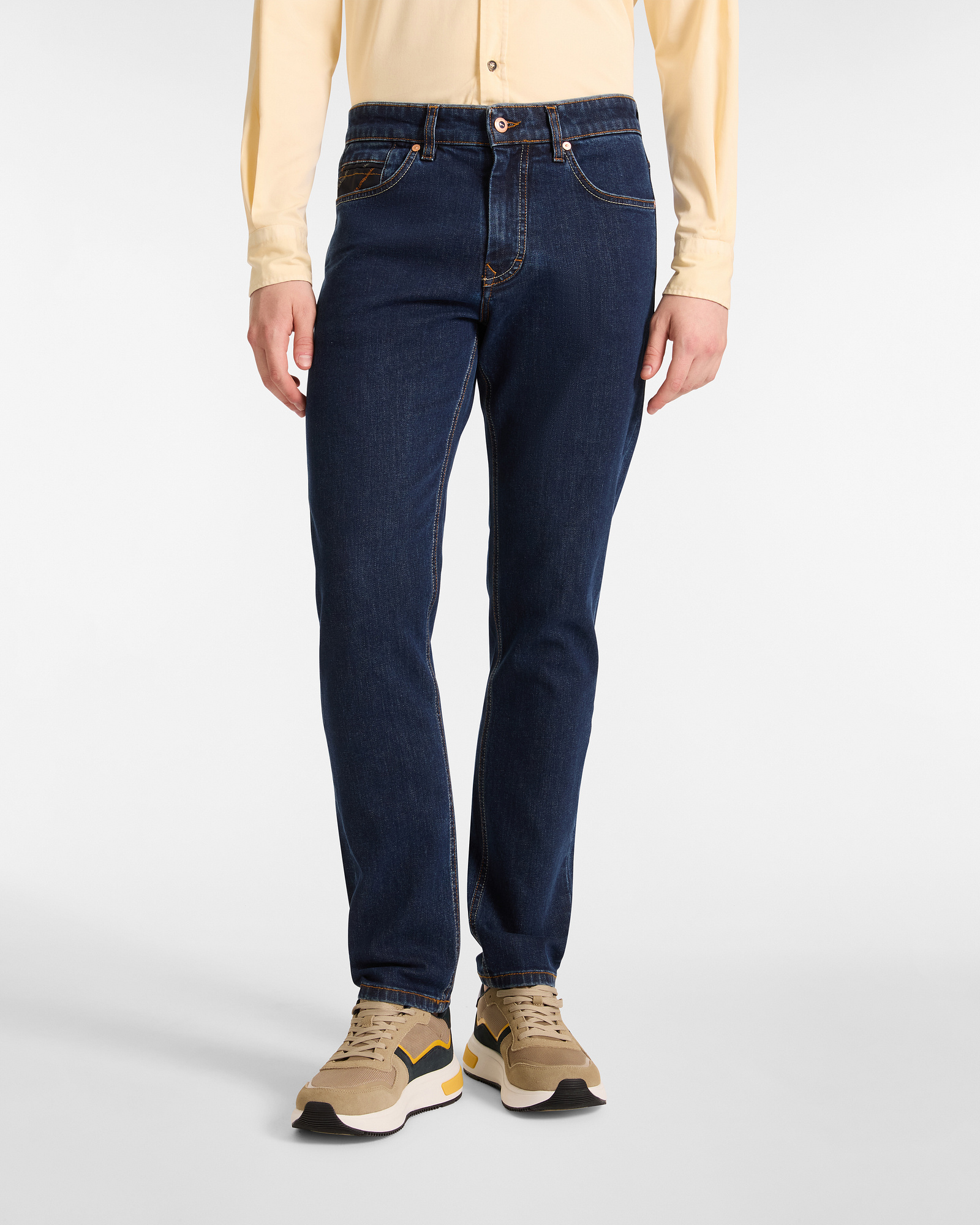 Jeans Inserti Personalizzati, Uomo, Blu Denim, Taglia: 36
