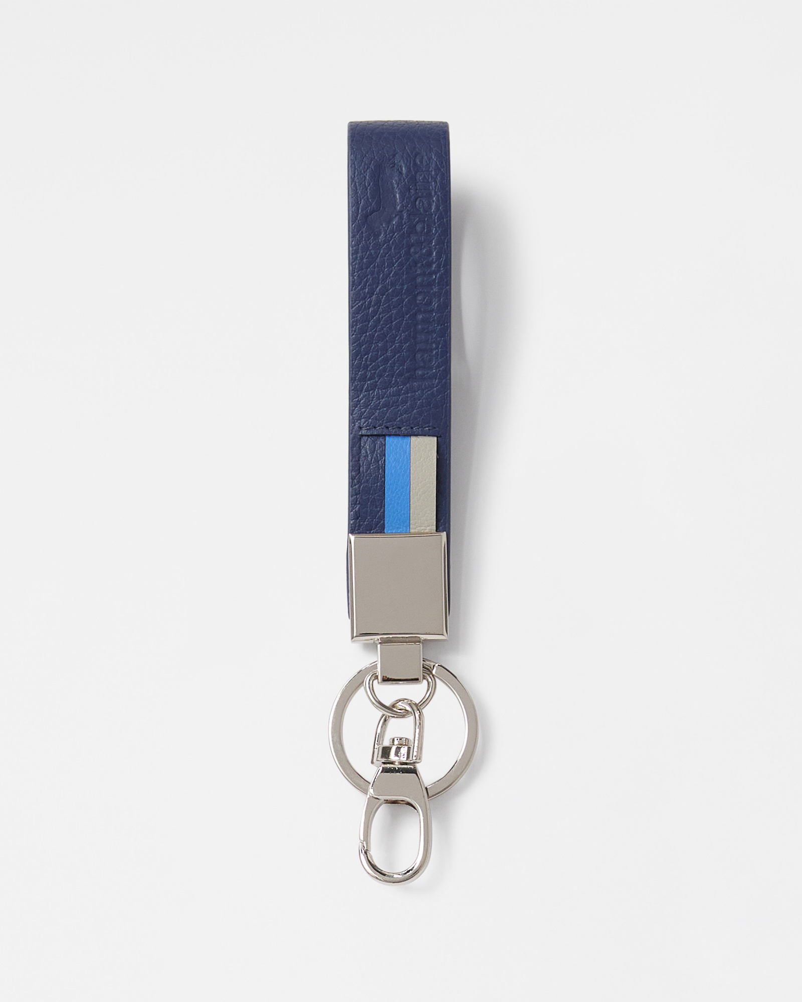 Pebbled Leather Keychain