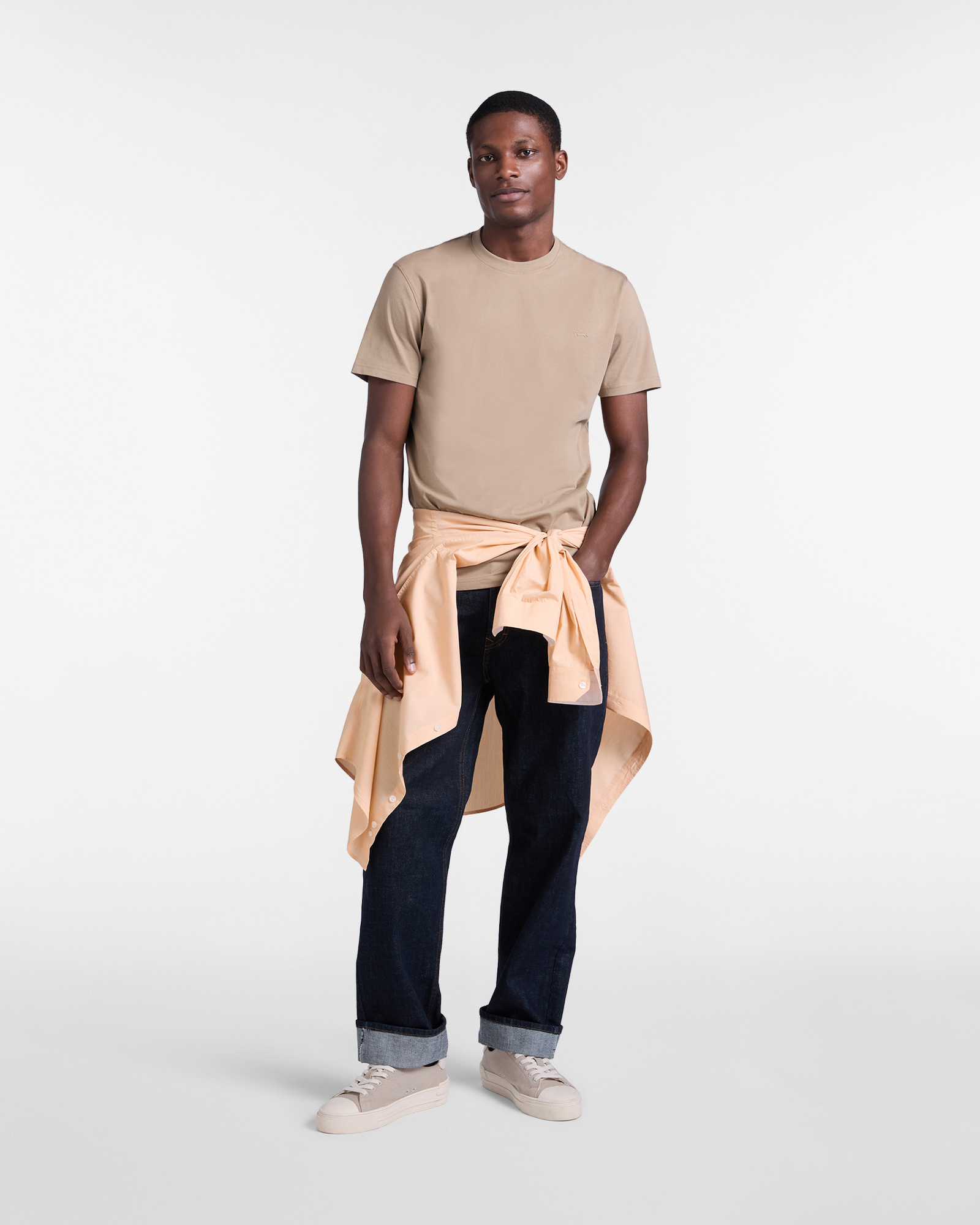 Camiseta de hombre de algod&oacute;n con perro salchicha en 3D, Gris, large image number 3