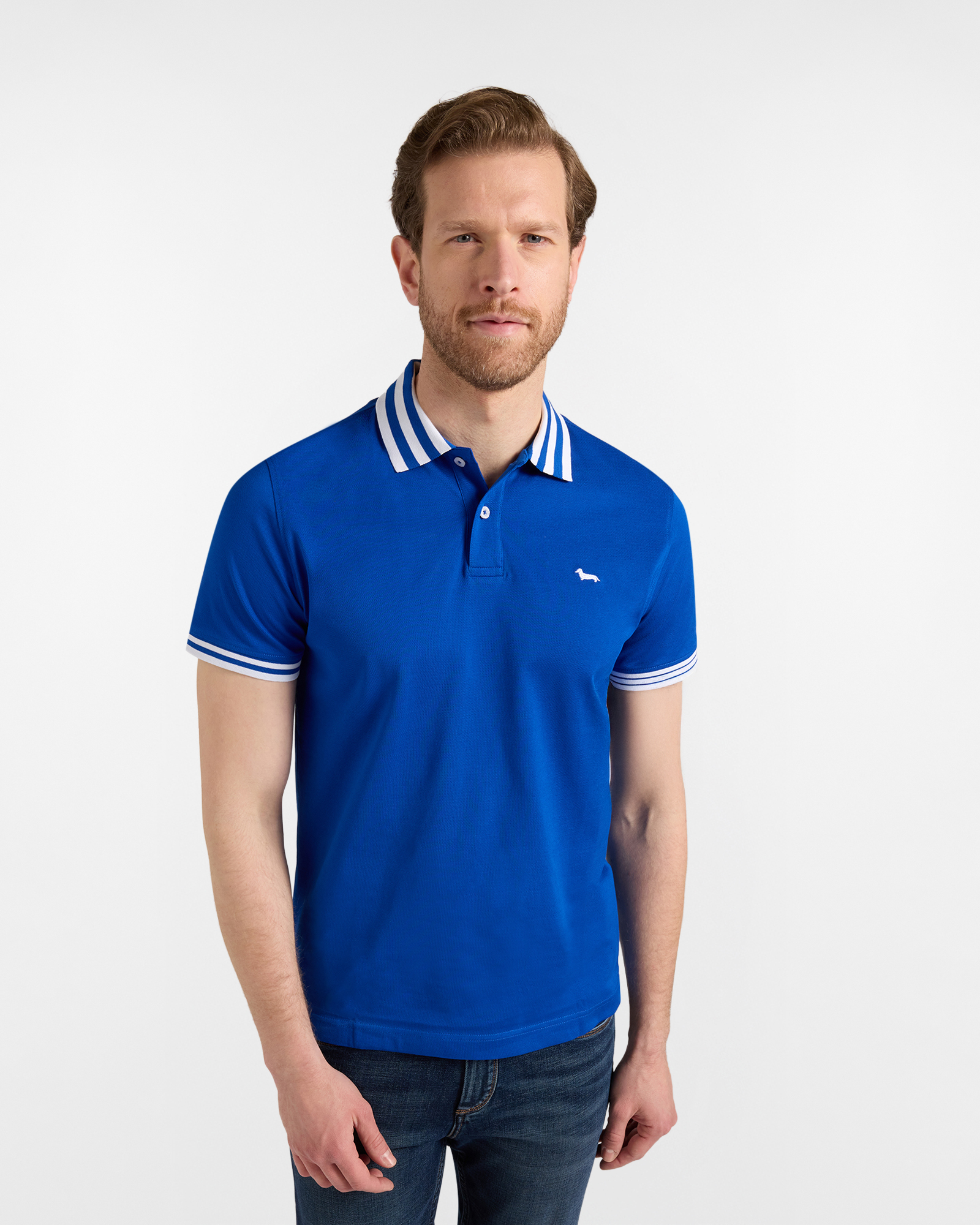 Polo de hombre de la colecci&oacute;n c&aacute;psula Sorbetto de piqu&eacute;