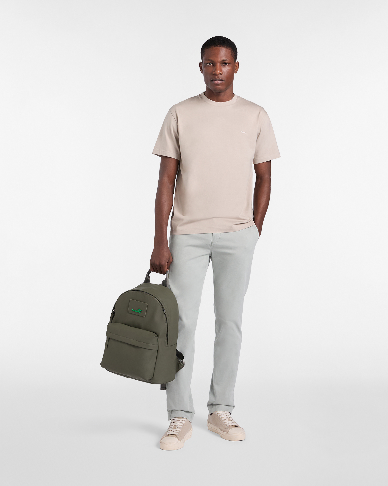 Solid color relaxed-fit T-shirt, Gray, large image number 3